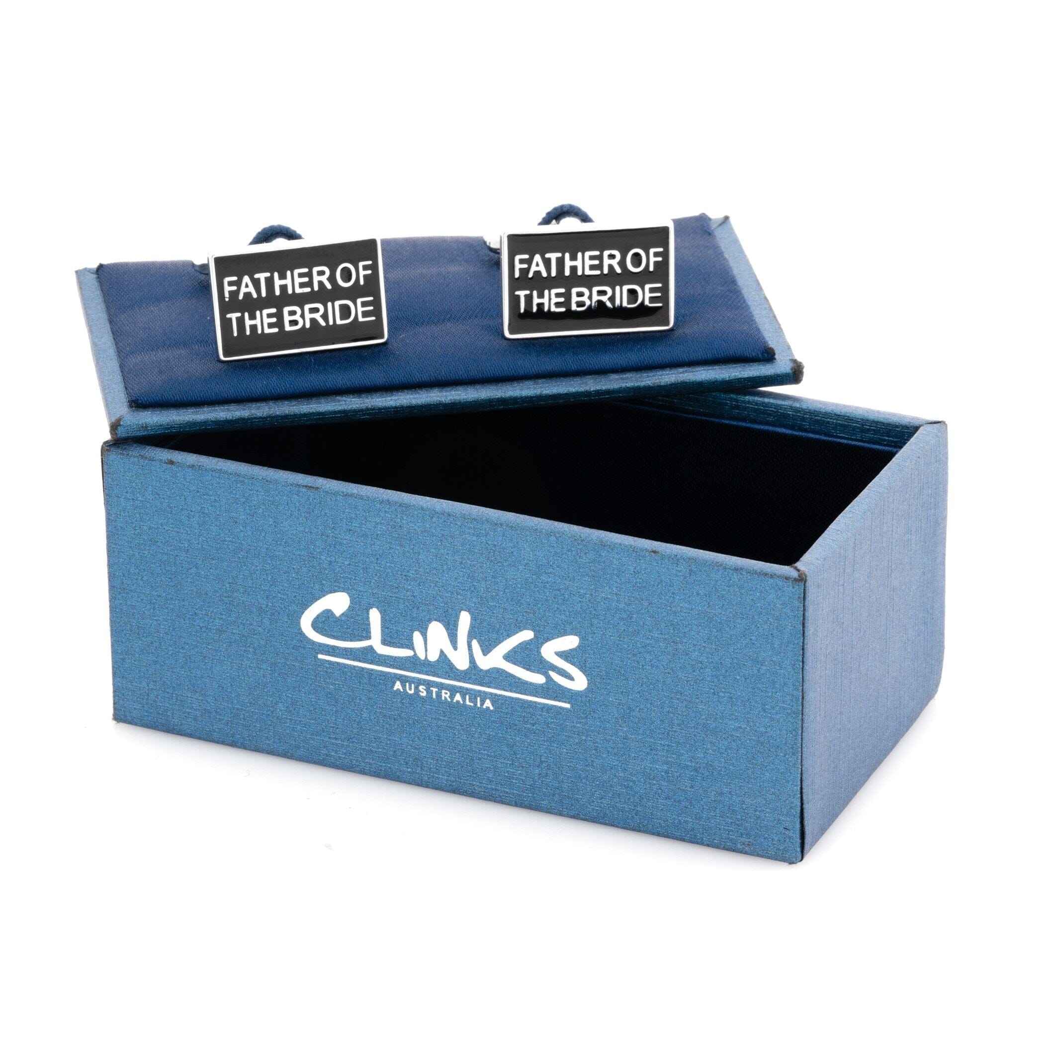 Father of the Bride Black Silver Wedding Cufflinks Wedding Cufflinks Clinks Australia