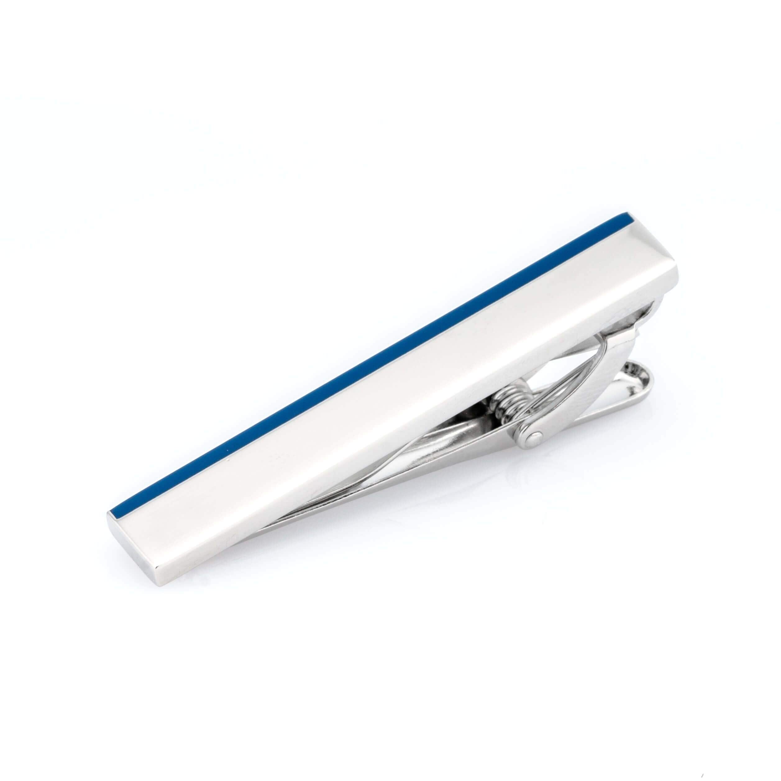 Blue Edge Tie Clip Tie Clips Clinks Australia