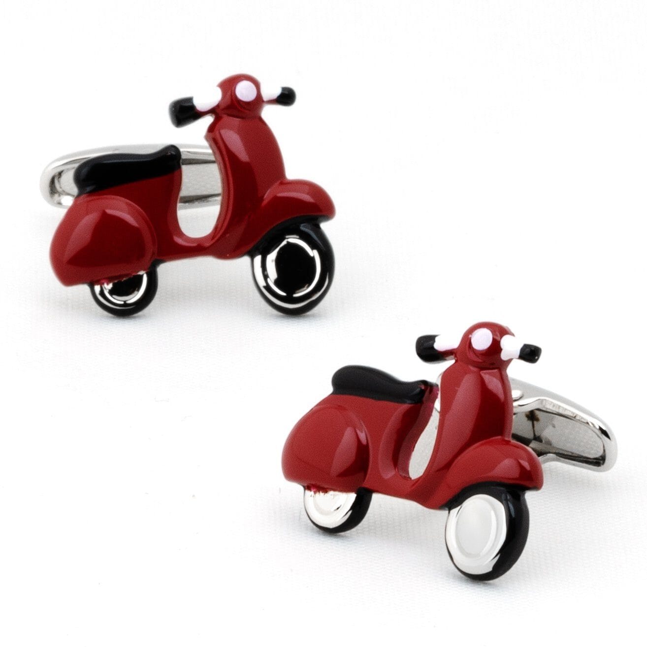 Red Scooter Cufflinks Novelty Cufflinks Clinks Australia Red Scooter Cufflinks