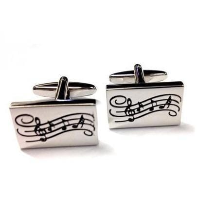 Rectangular Musical Cufflinks