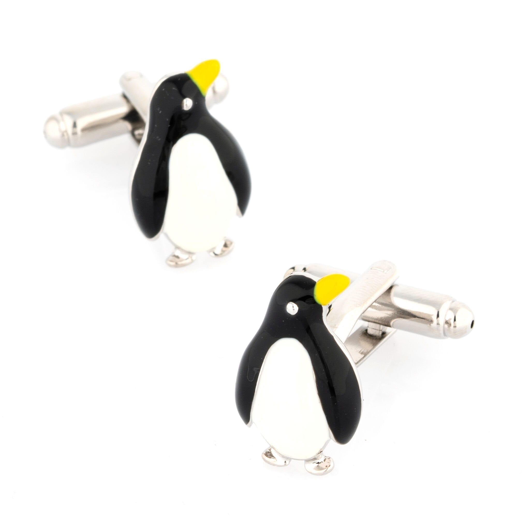 Black and White Penguin Cufflinks Novelty Cufflinks Clinks Australia Black and White Penguin Cufflinks