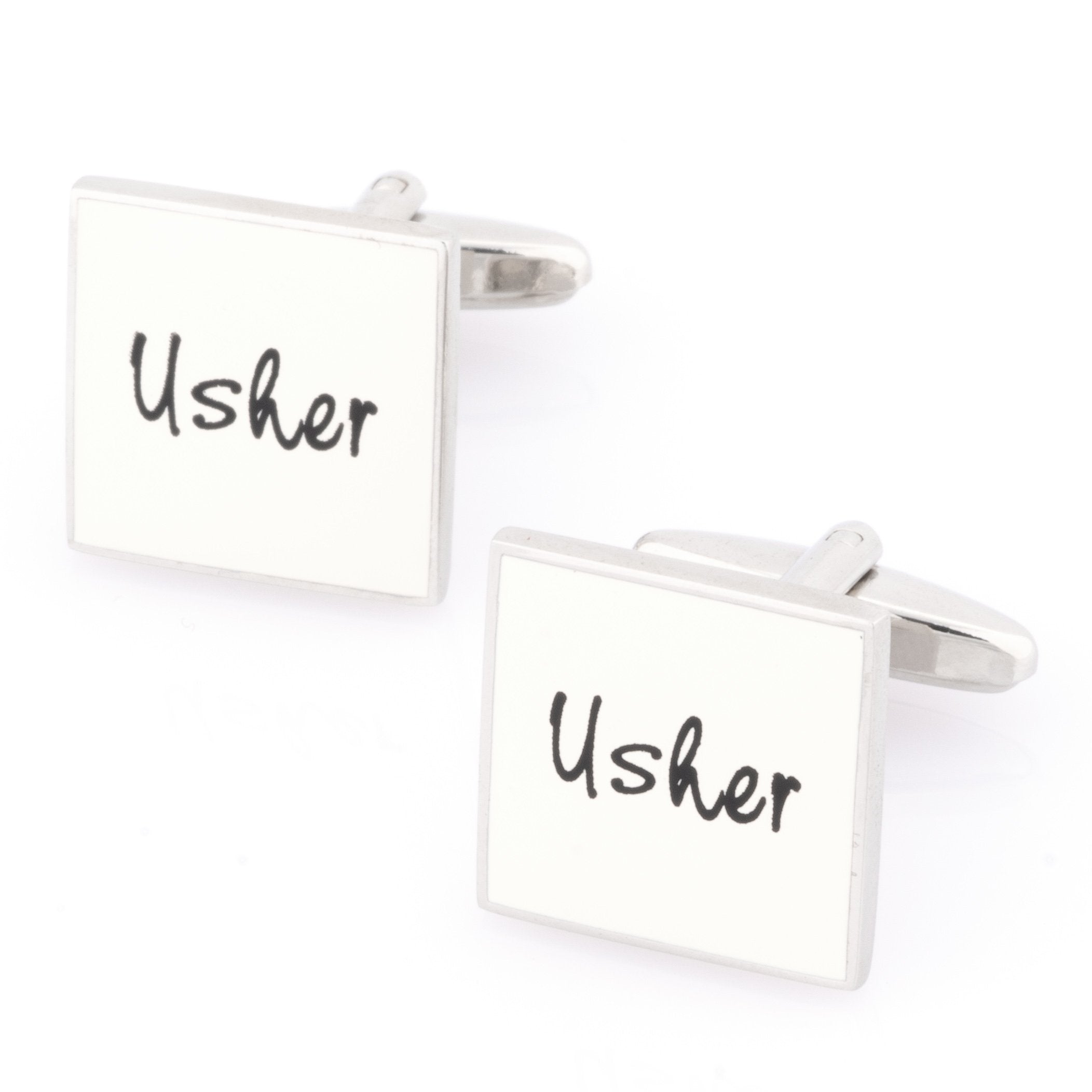 Usher White Cufflinks Wedding Cufflinks Clinks Australia
