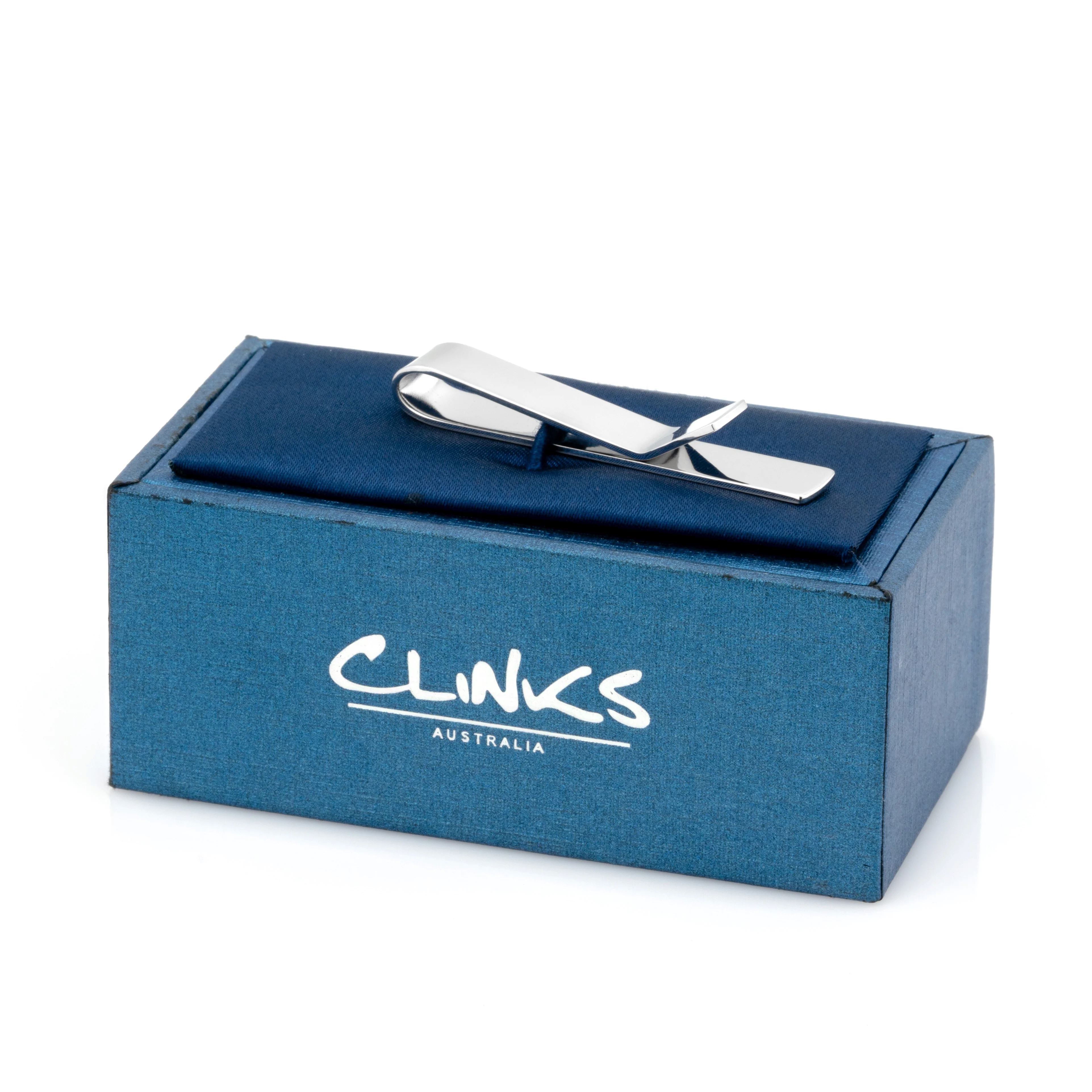 Shiny Silver Tie Bar 55m Tie Clips Clinks