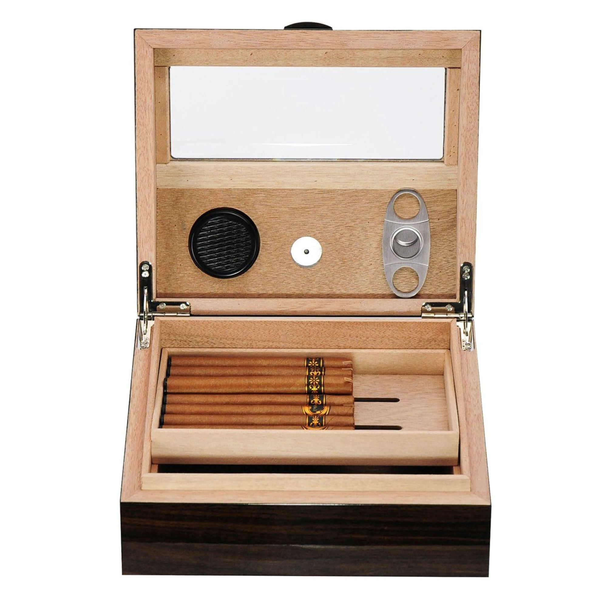 Seconds - 50 CT Walnut Cigar Humidor Wooden Cabinet for Cigars (B)