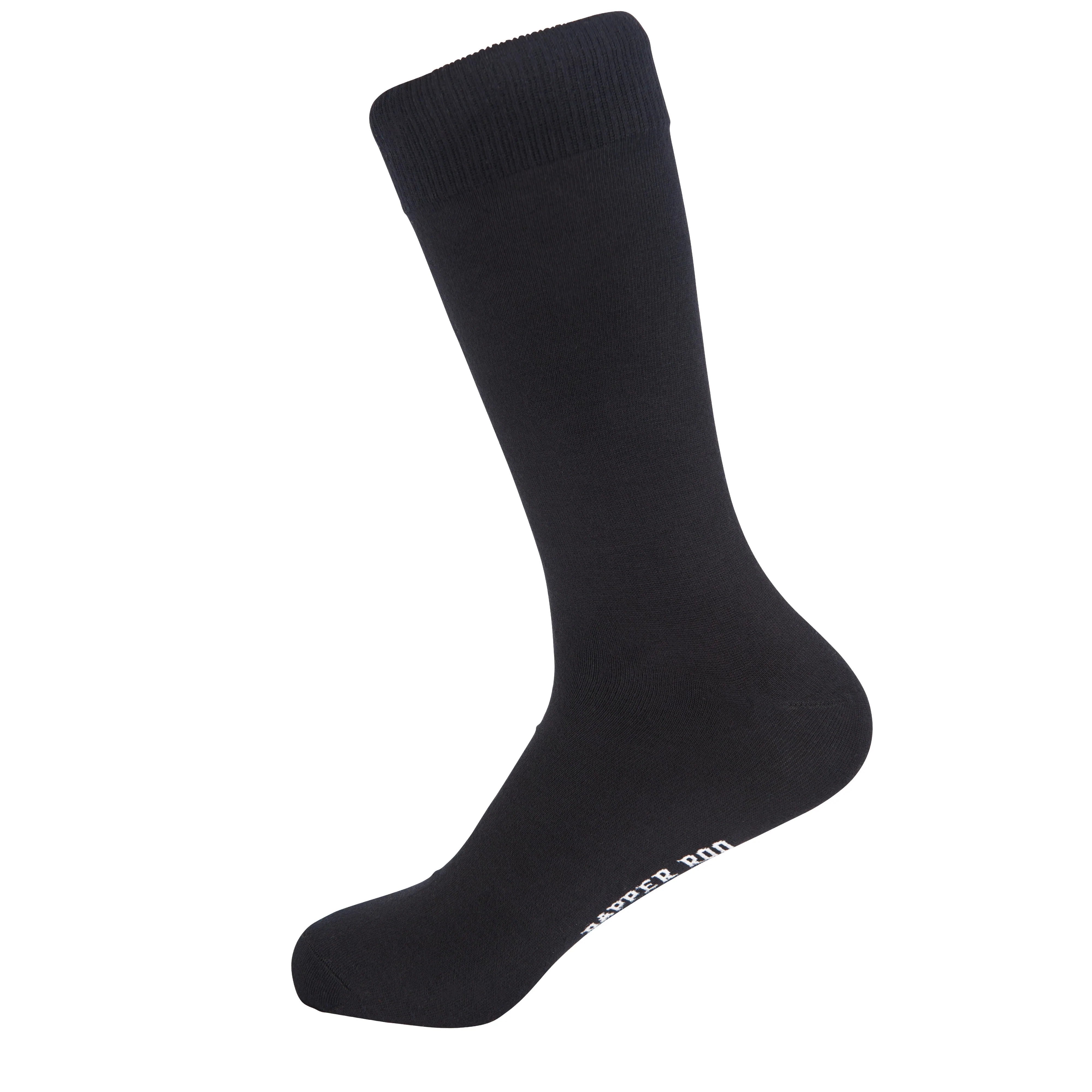 Classic Black Bamboo Socks by Dapper Roo