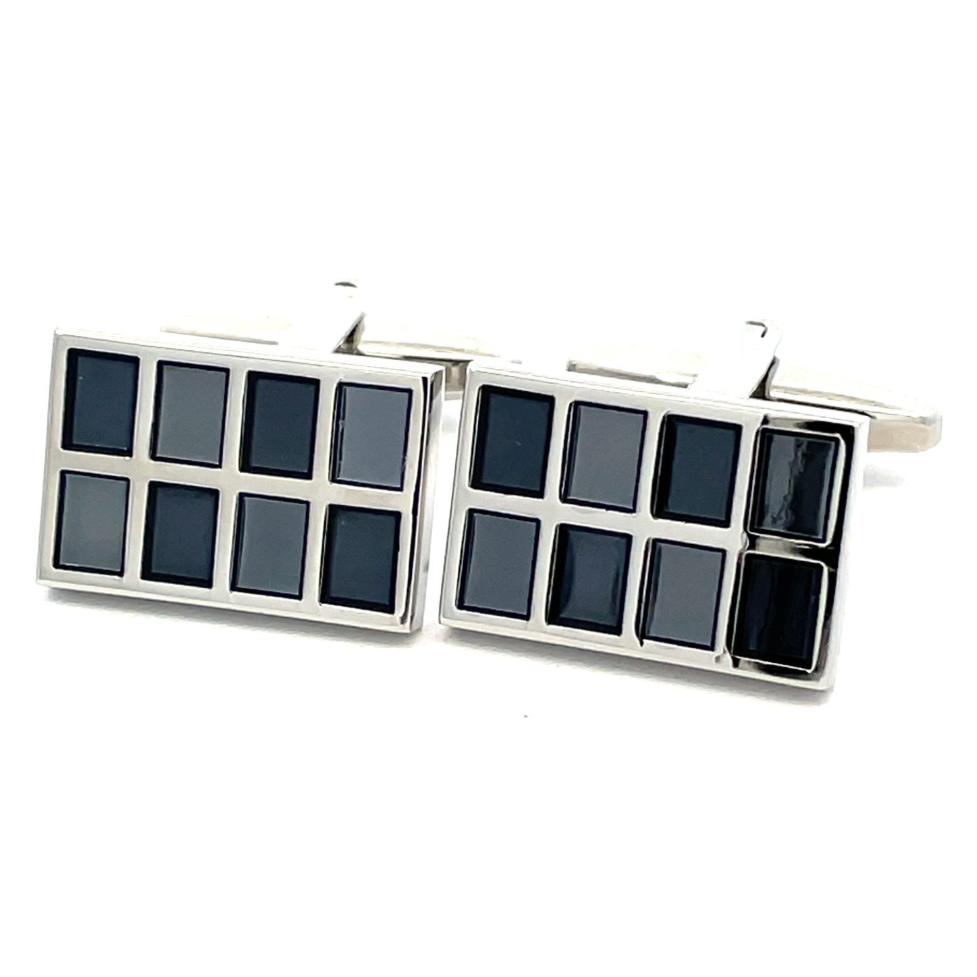 Panels of Black Cufflinks
