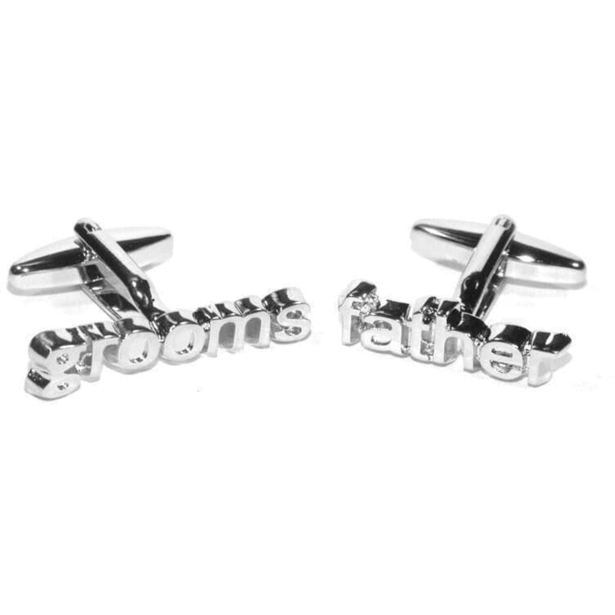 Grooms Father cut-out style Wedding cufflinks Wedding Cufflinks Clinks Australia 