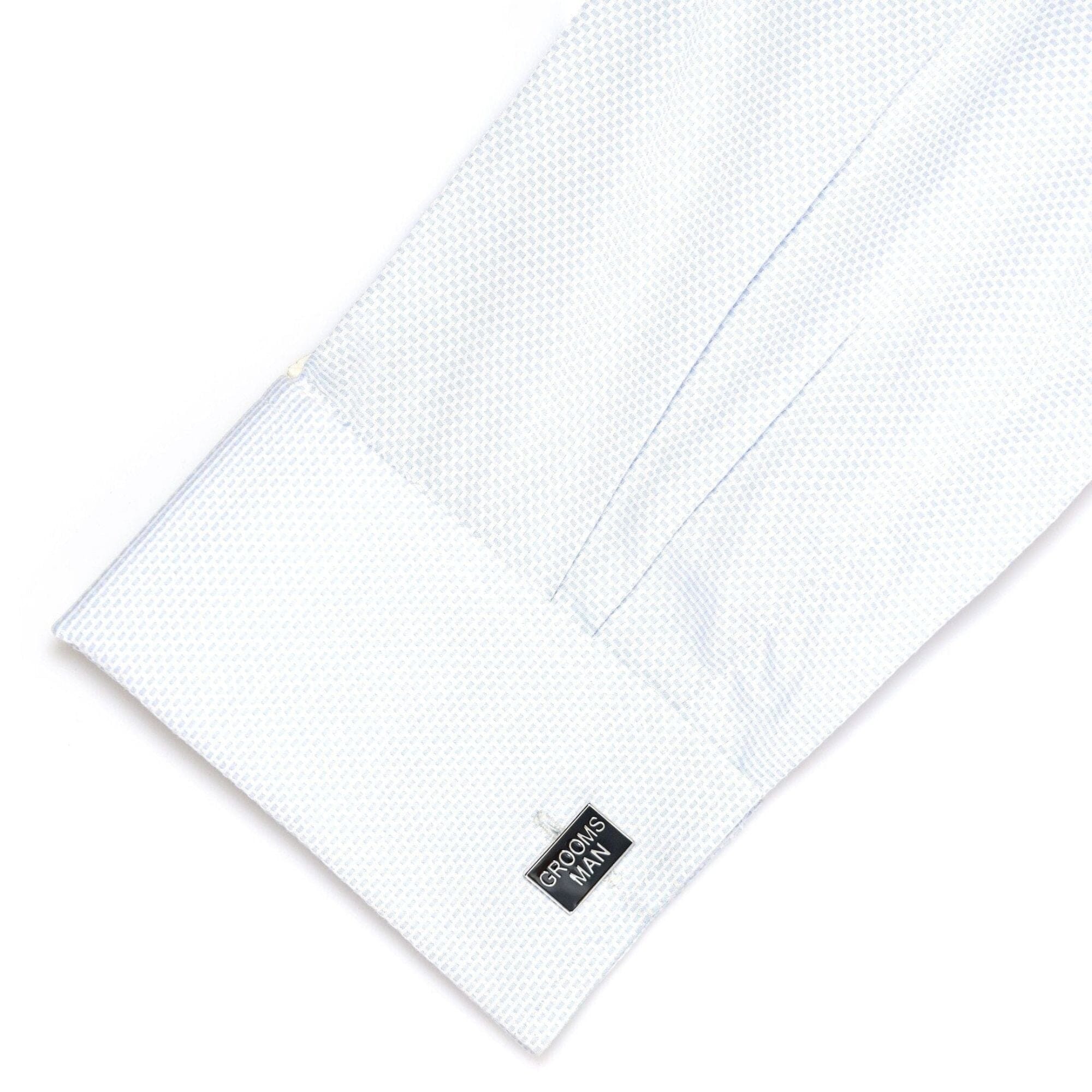 Grooms Man Black and Silver Wedding Cufflinks Wedding Cufflinks Clinks Australia 