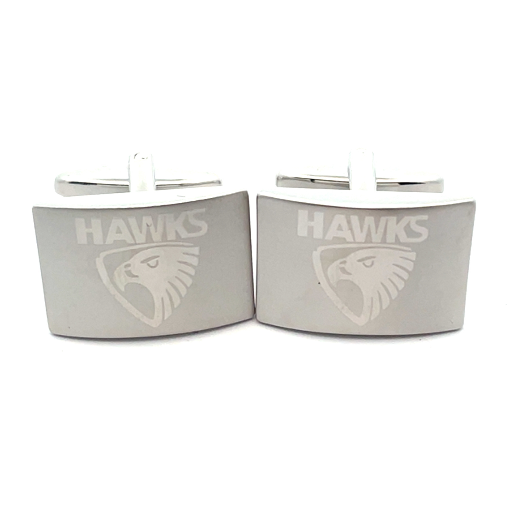 Silver Hawthorne Hawks AFL Cufflinks