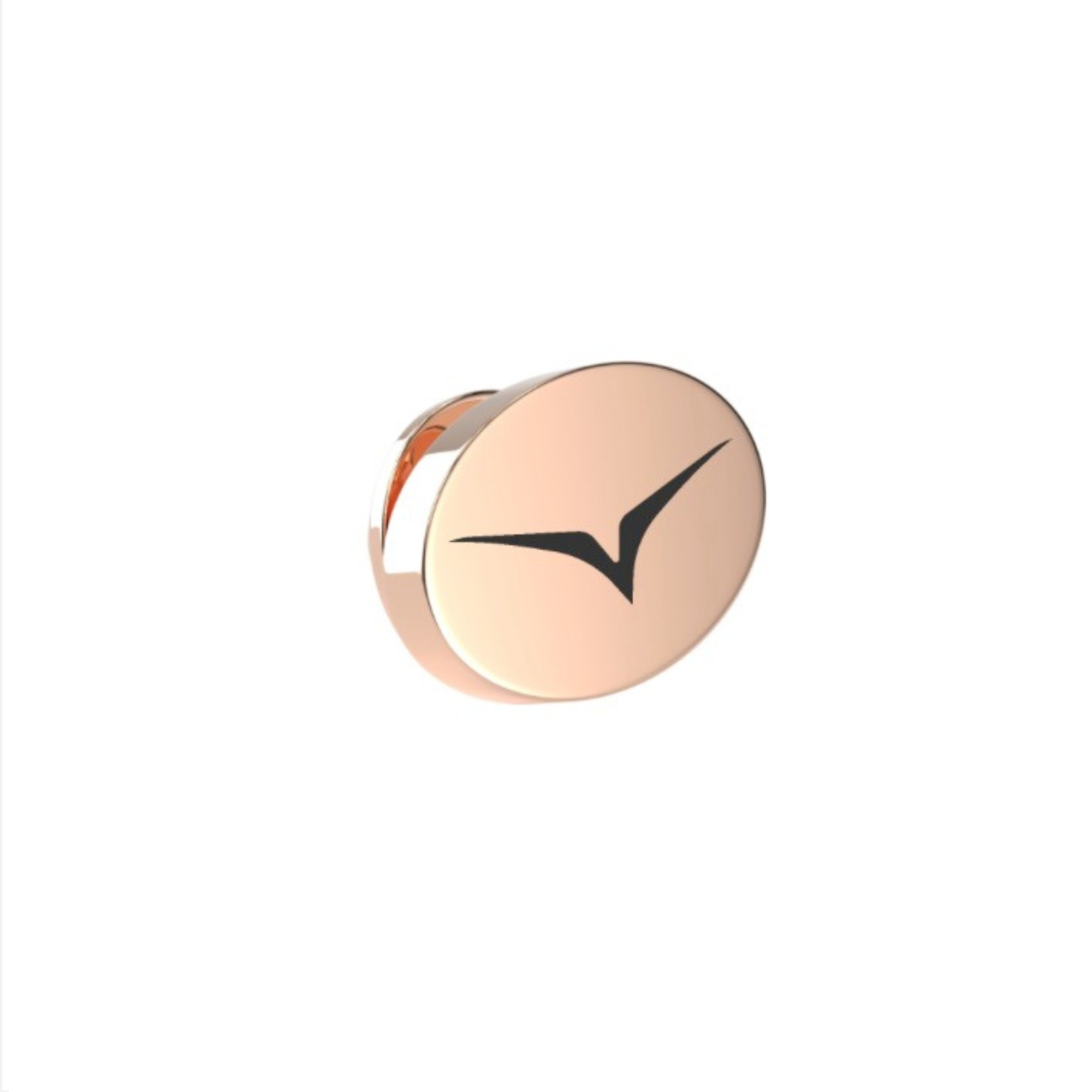 Custom Logo Engraved Oval Lapel Pin