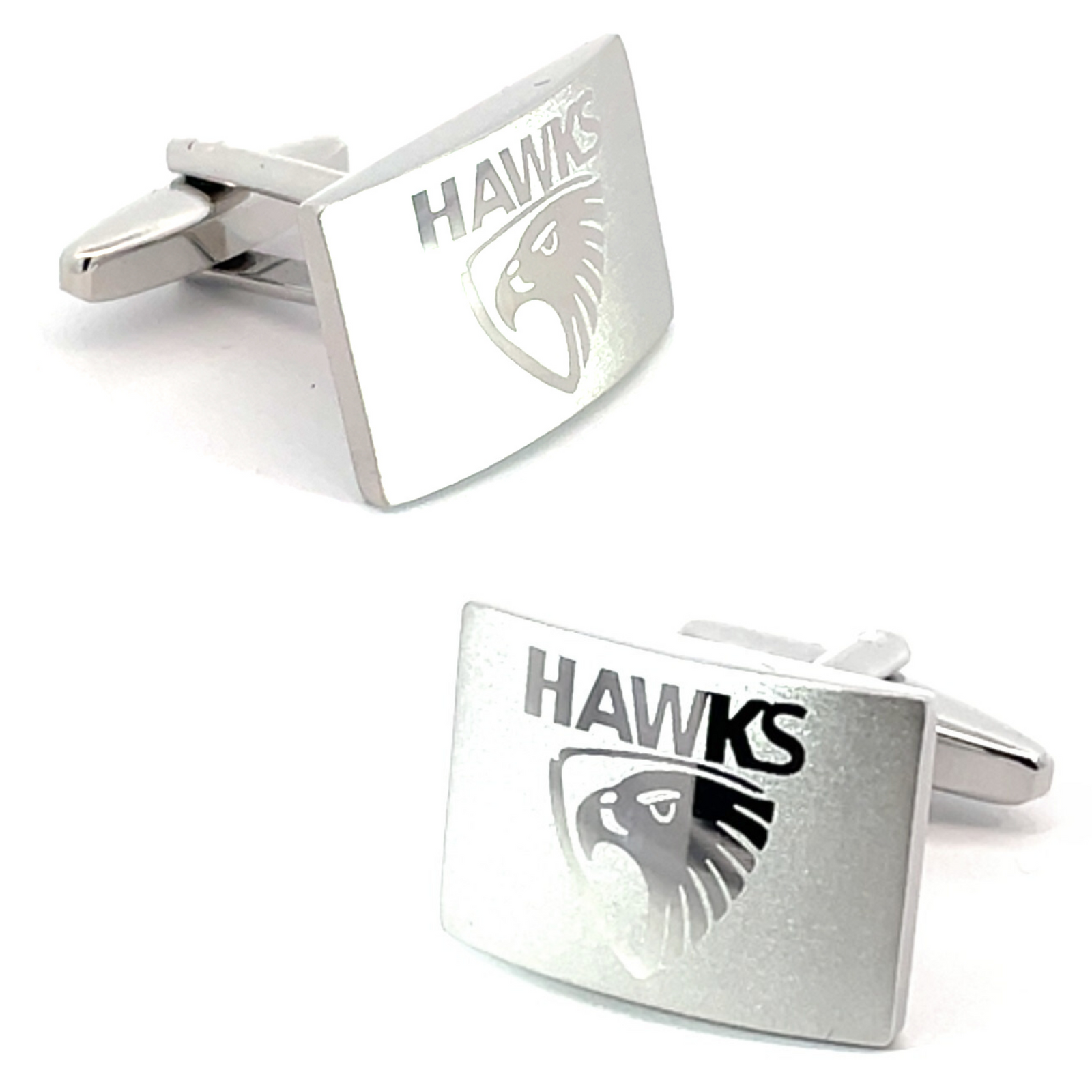 Silver Hawthorne Hawks AFL Cufflinks