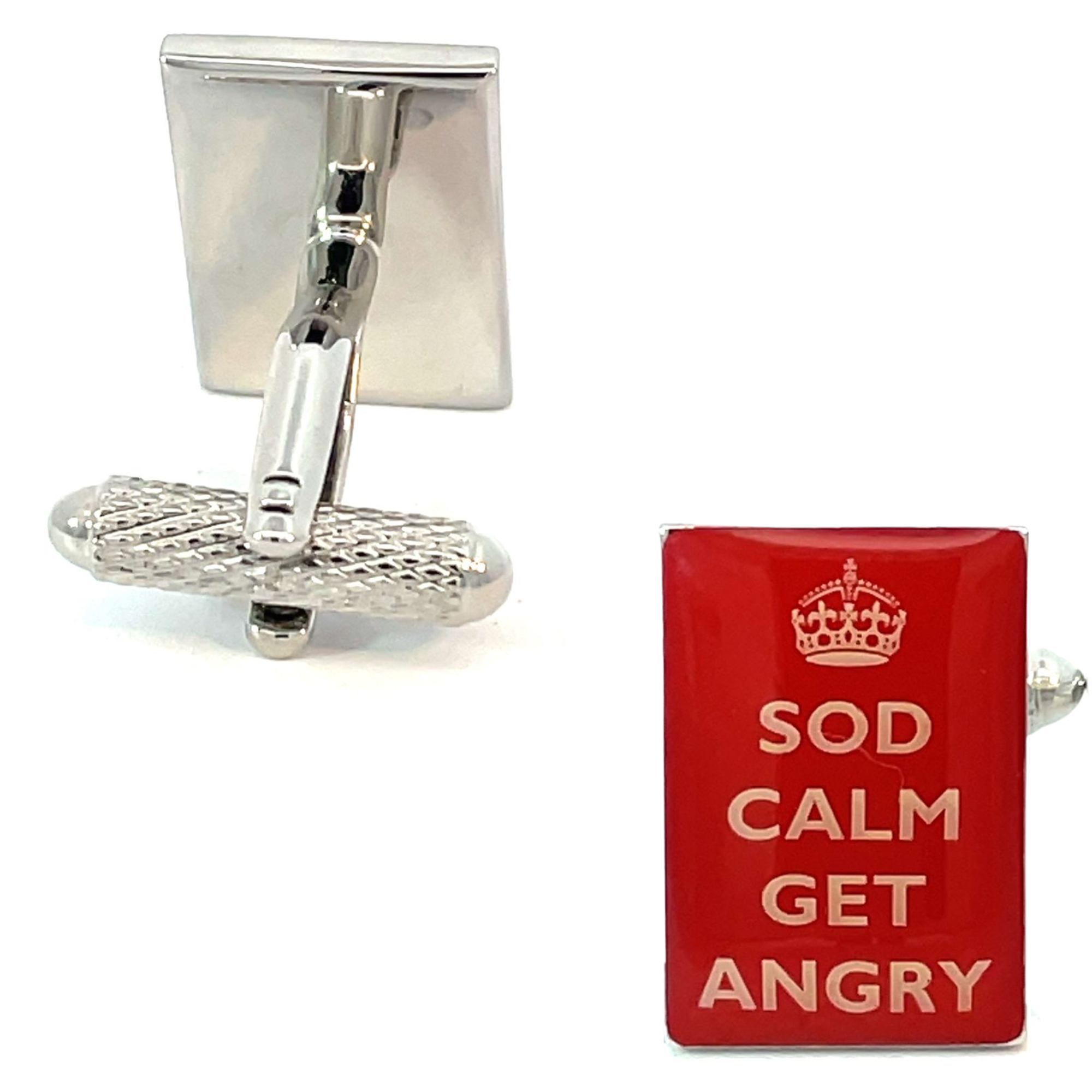 Sod Calm, Get Angry Cufflinks