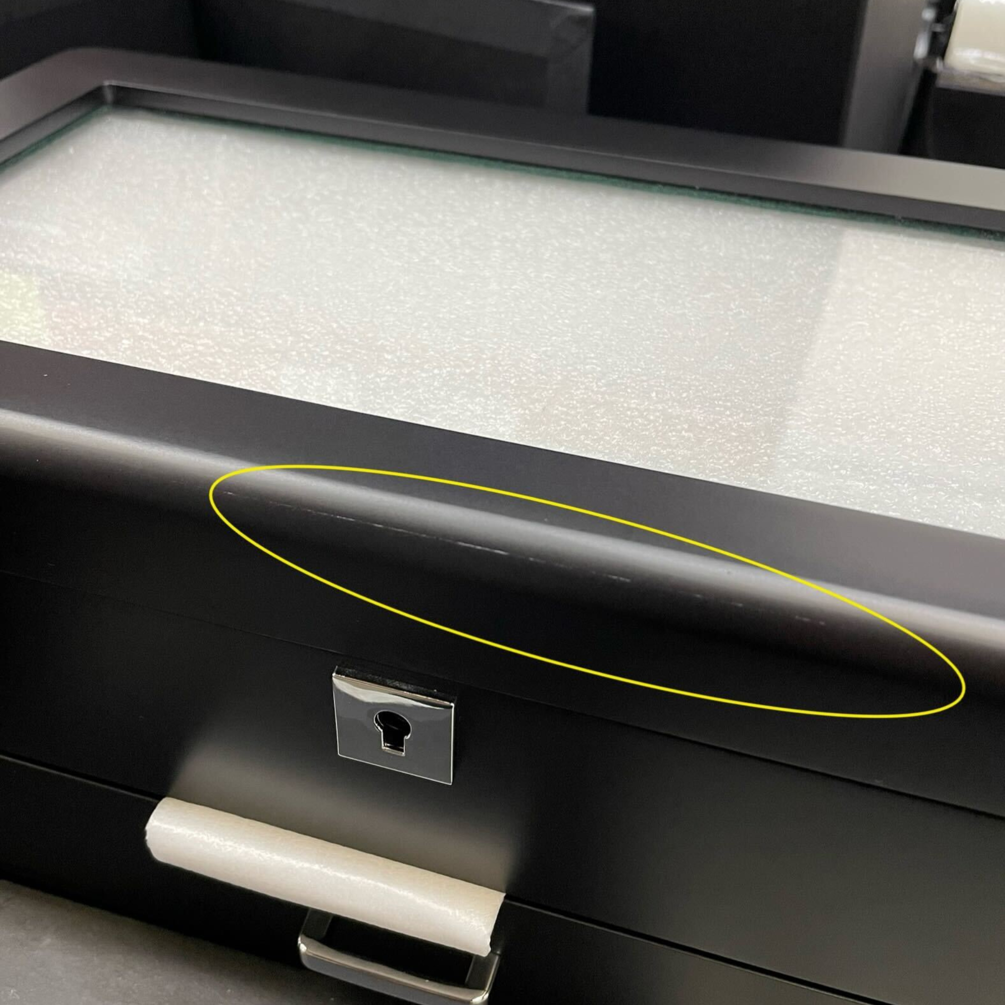 Seconds - 4 Slots Wooden Watch Box with Green Interior and Drawer (A)