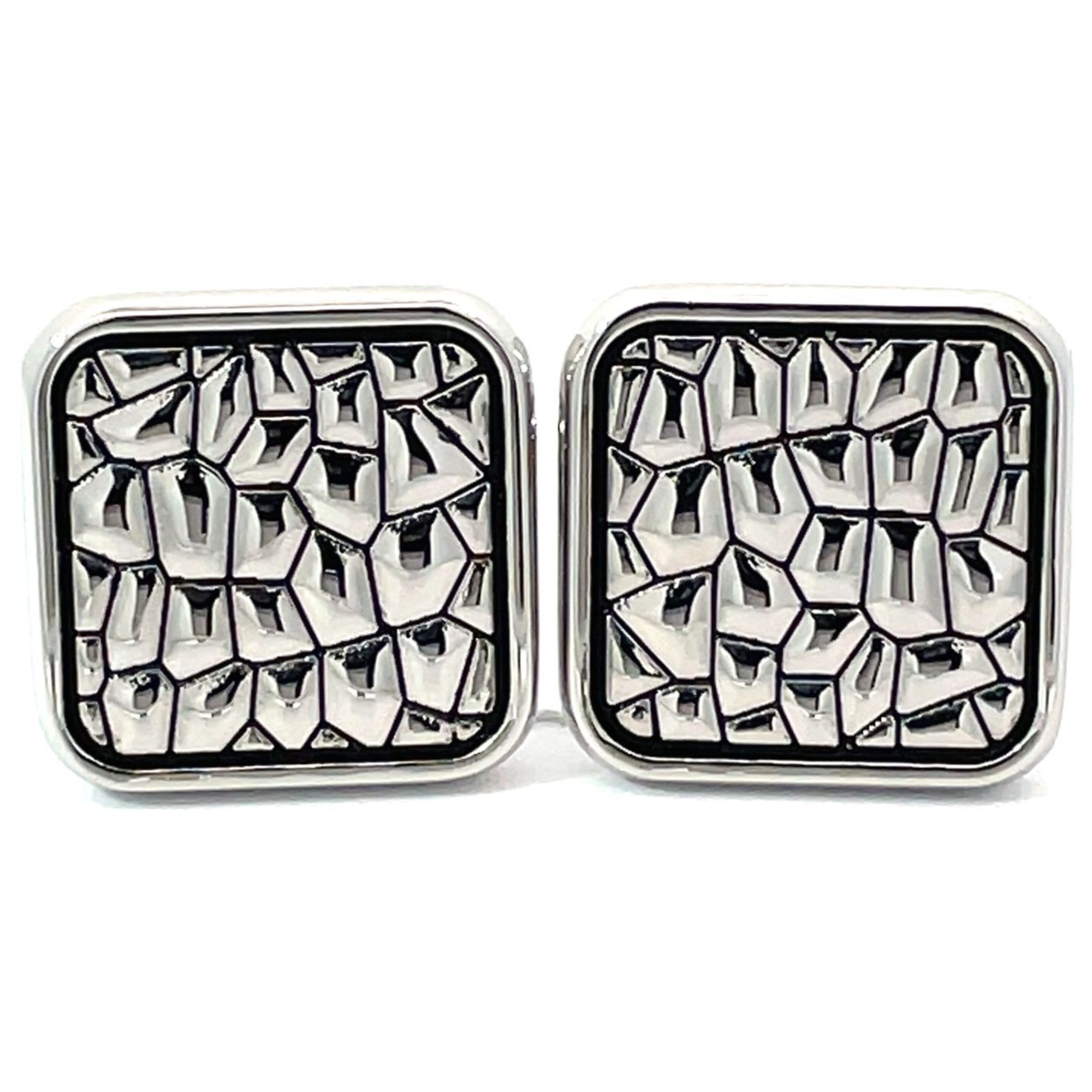 Snake Skin Effect Cufflinks