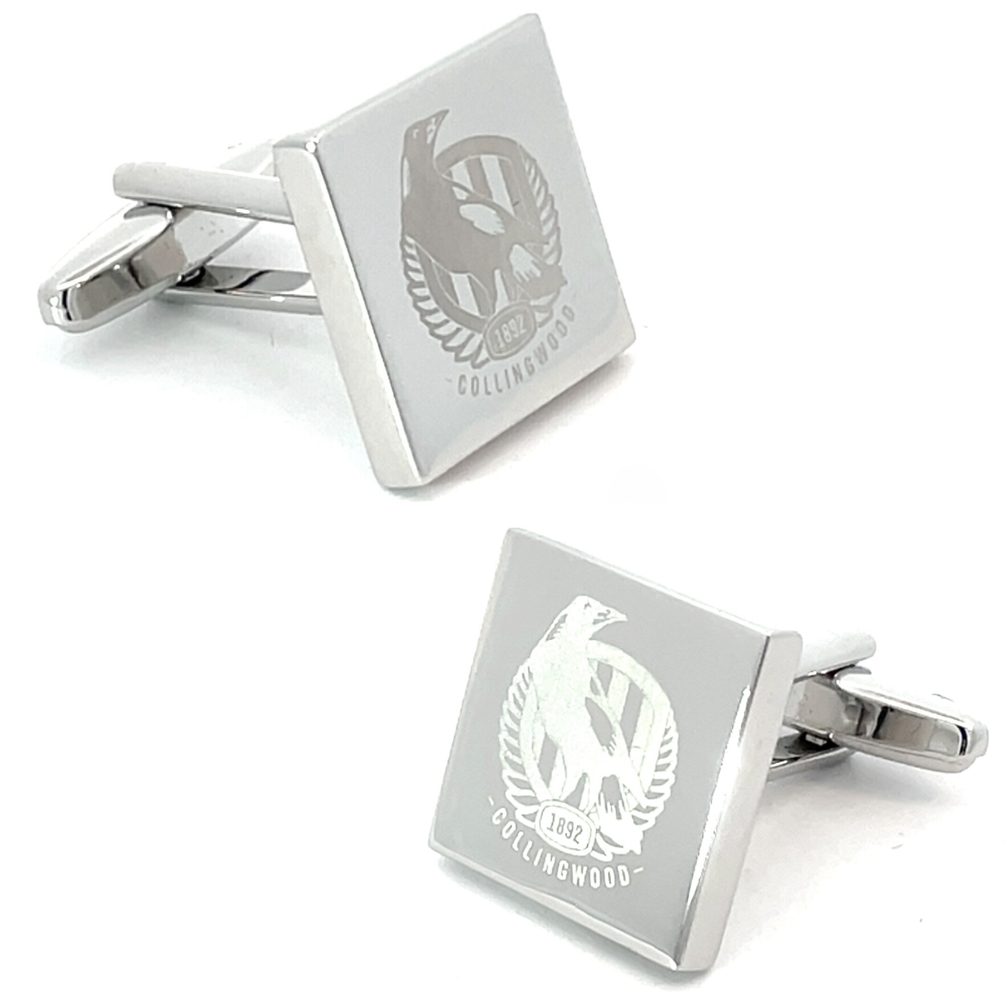Silver Collingwood FC AFL Cufflinks