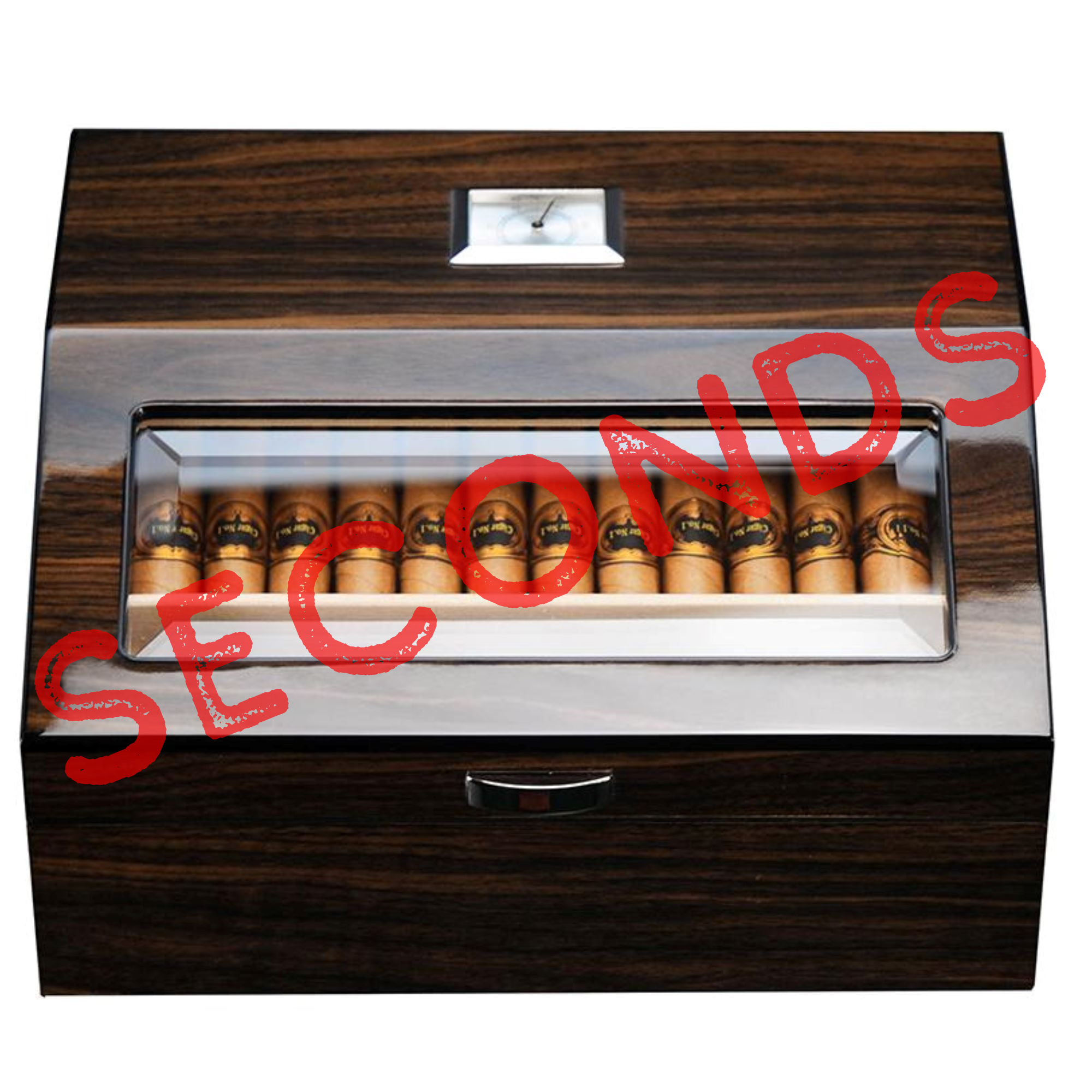 Seconds - 50 CT Walnut Cigar Humidor Wooden Cabinet for Cigars (B)