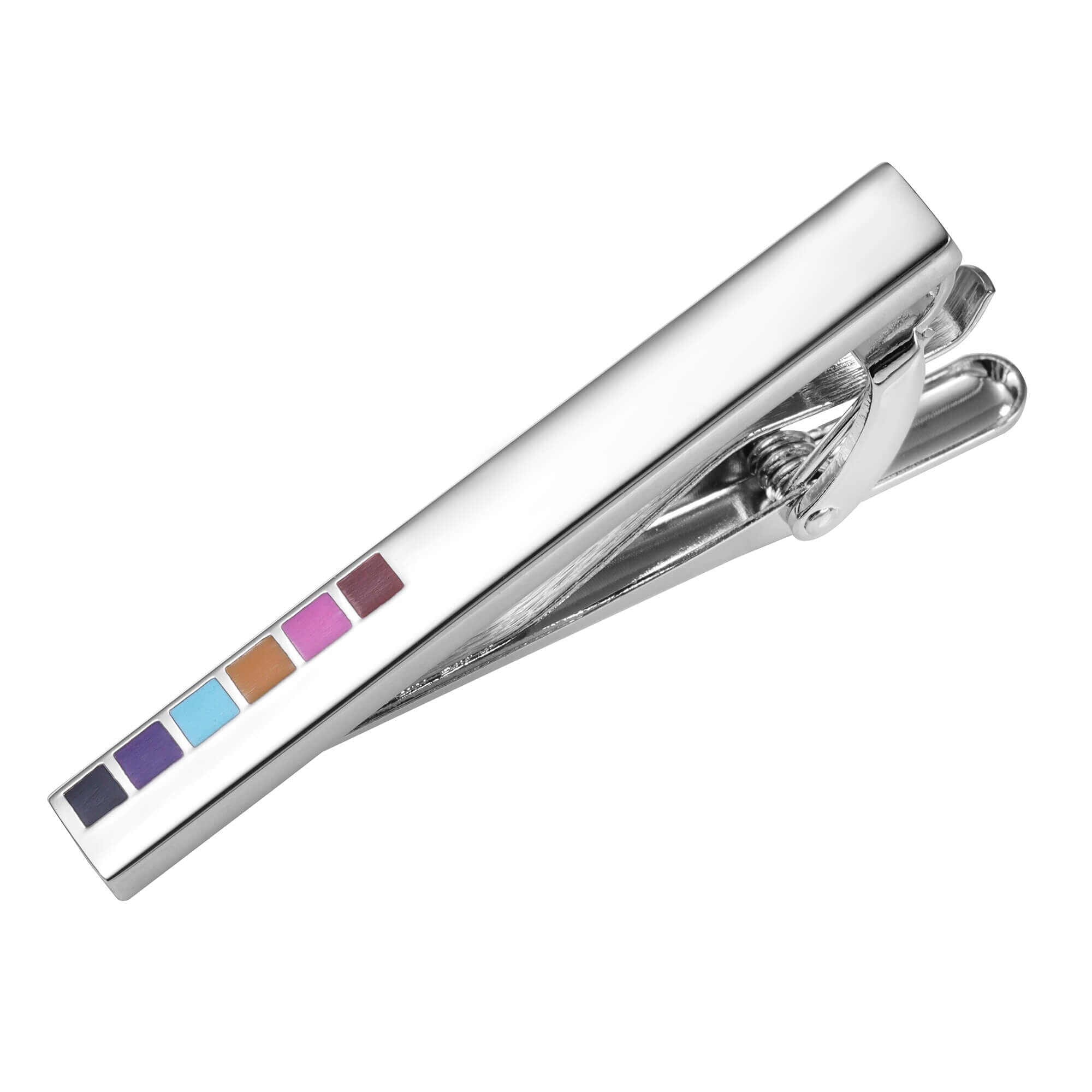 Multicolour Enamel Tie Clip & Cufflink Set Gift Set Clinks Australia 