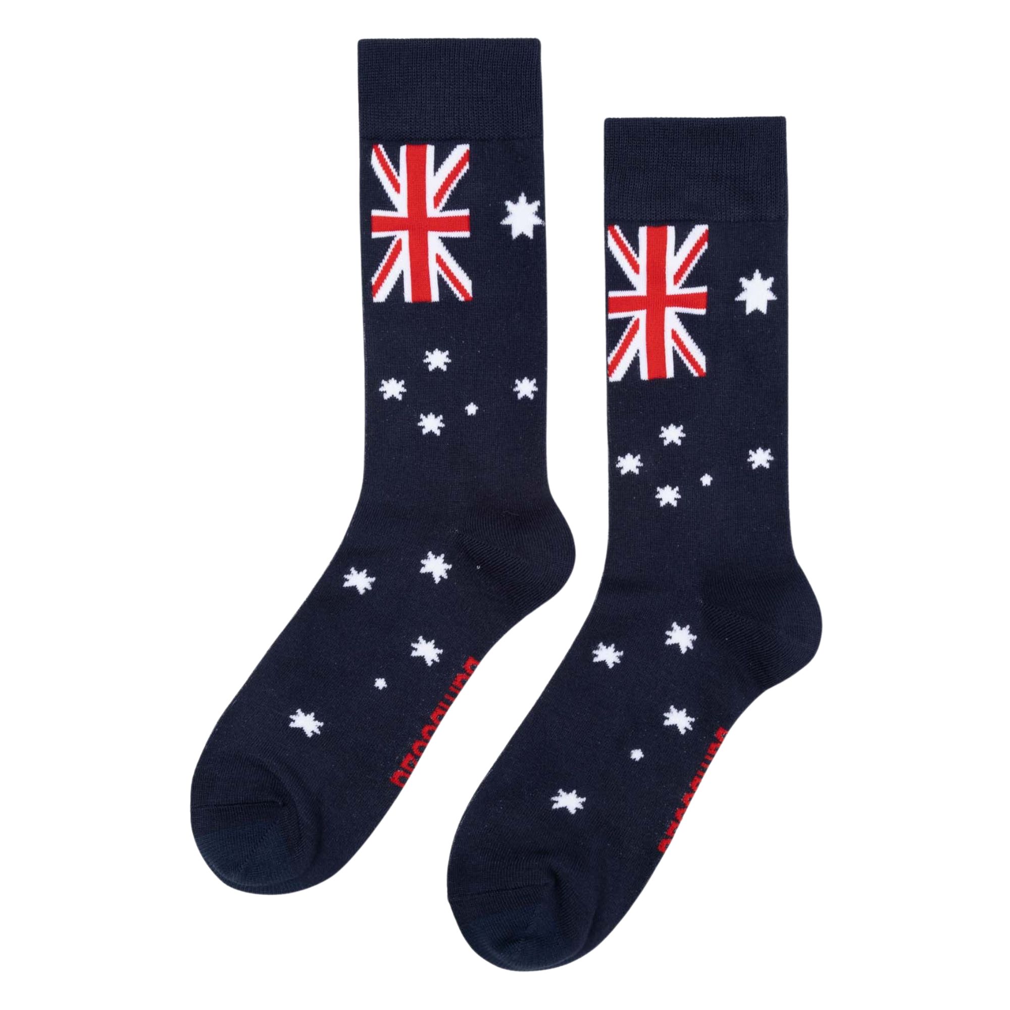 Mens Go Aussie Flag Bamboo Sock