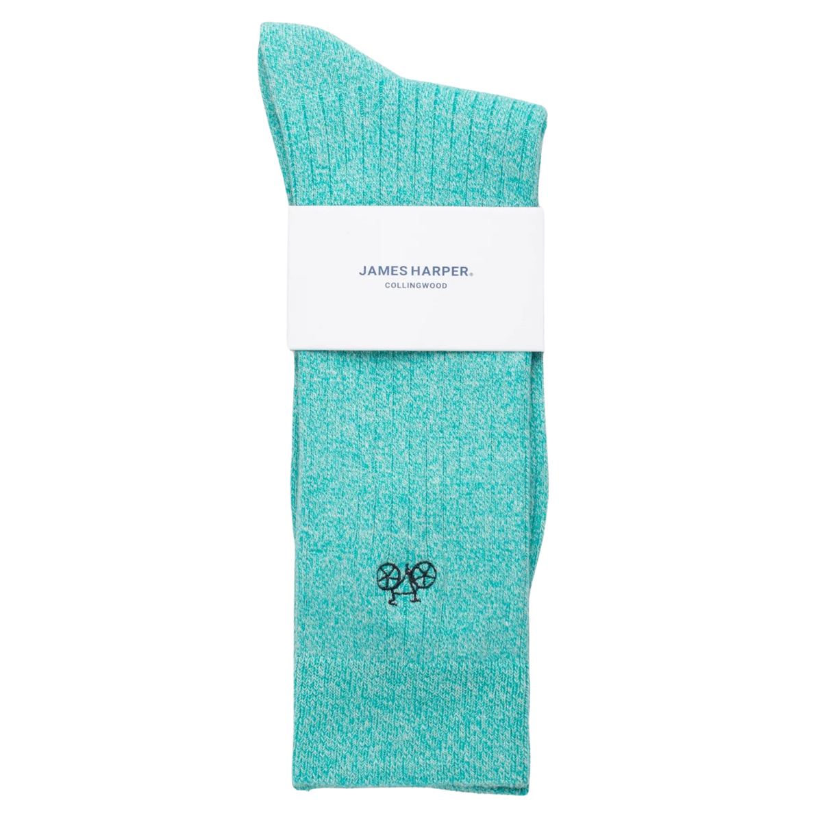 Aqua Marle Ribbed Socks
