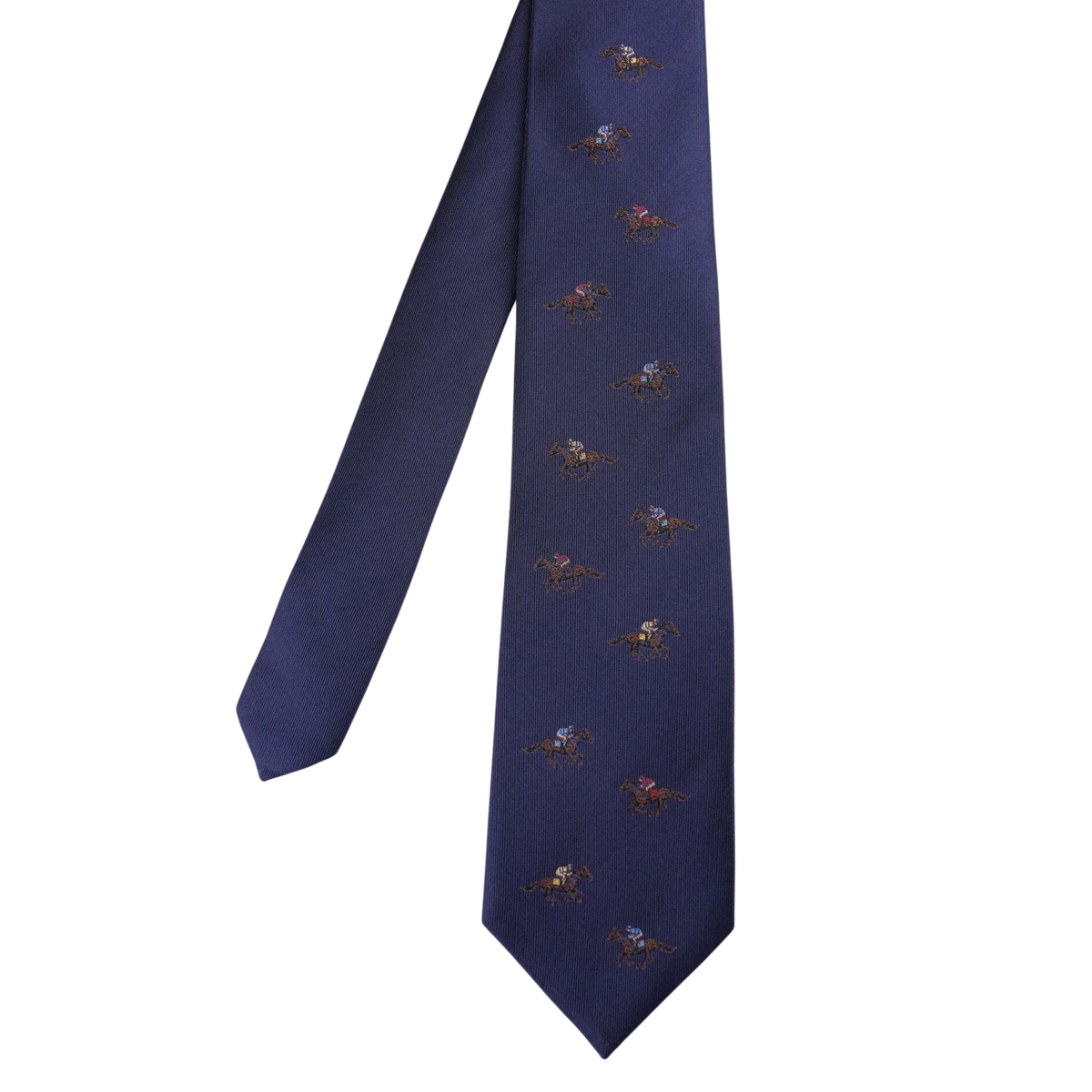 Navy Horse Racing Tie