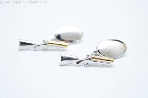 Double Barrel Shotgun (chain) Cufflinks Classic & Modern Cufflinks Clinks Australia 