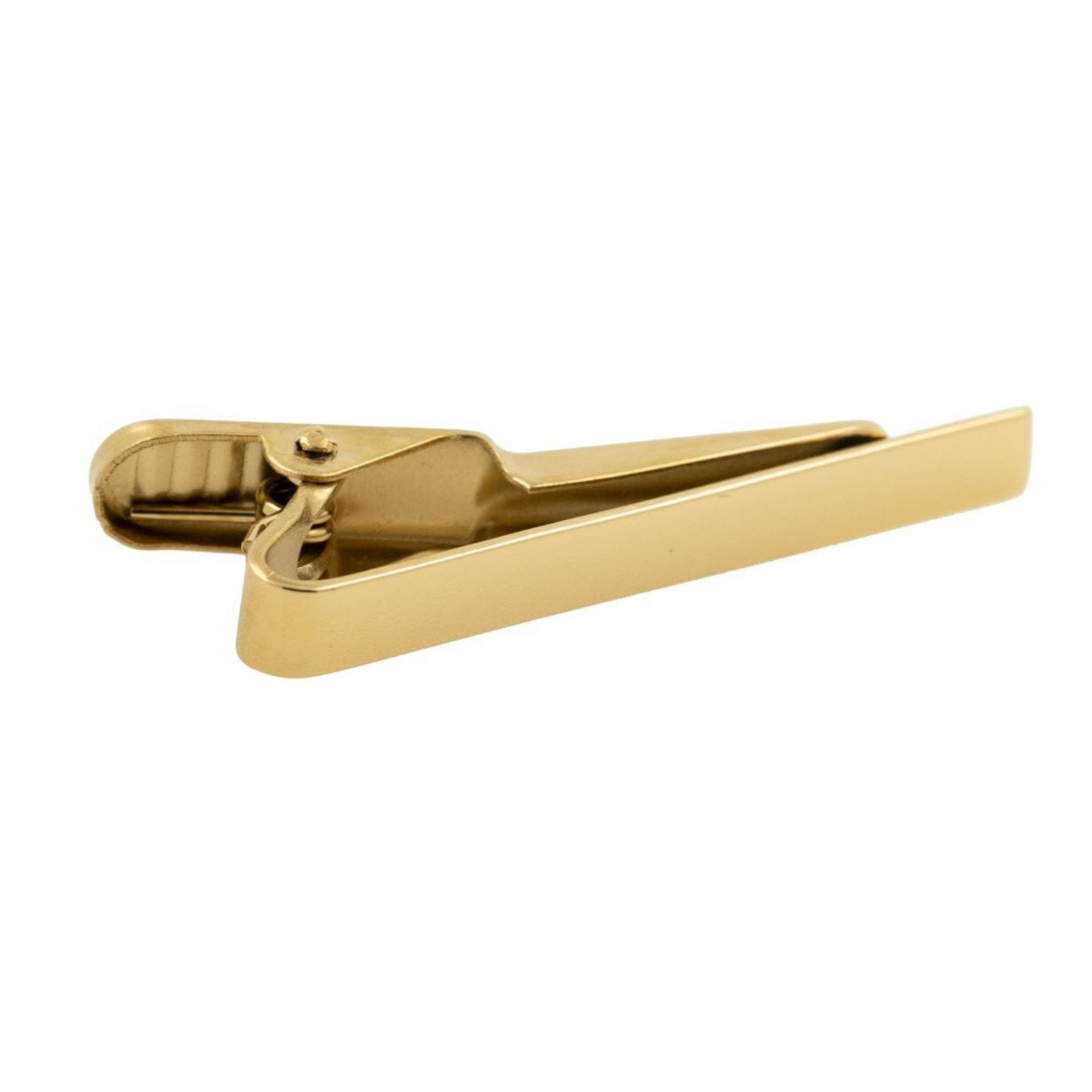 Small Shiny Gold Tie Clip 40mm