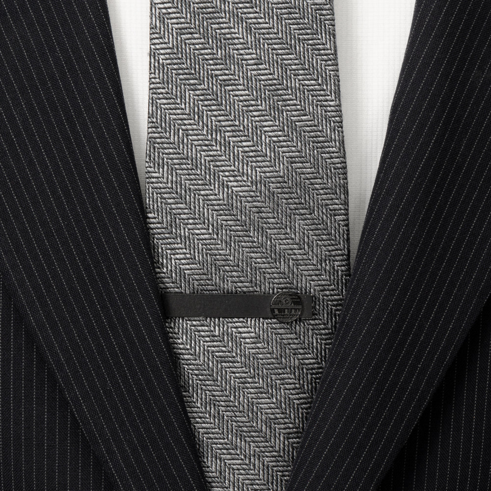 Star Wars Death Star Satin Black Tie Bar