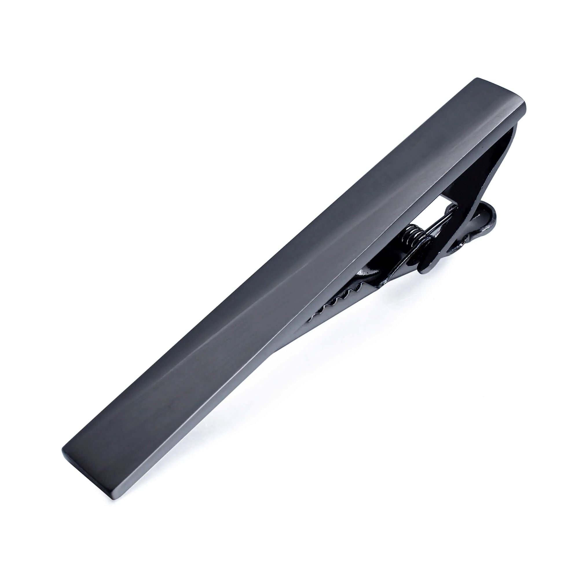 Brushed Gunmetal Angles Cufflinks and Tie Clip Set Gift Set Clinks Australia 