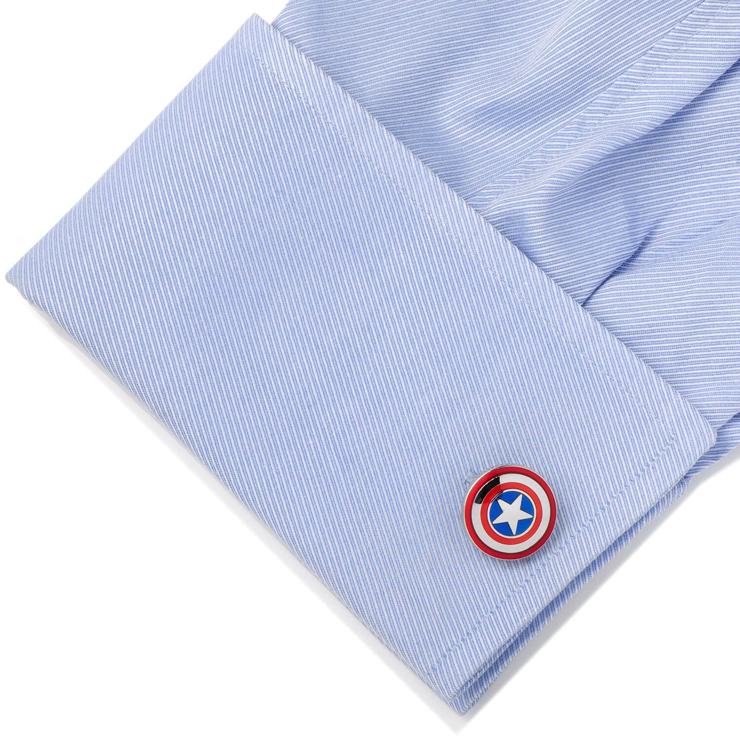 Avengers Captain America Shield Cufflinks Novelty Cufflinks Marvel Comics 