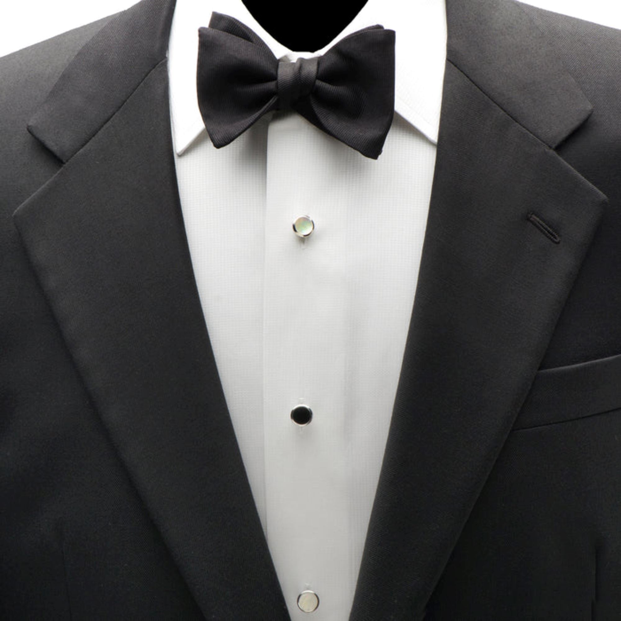 Double Sided Onyx Round Beveled Stud Set Stud Sets Clinks 