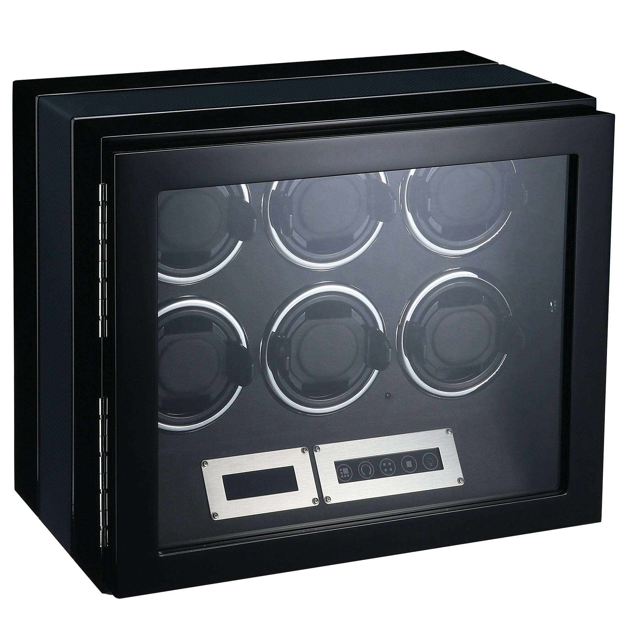 Flinders Watch Winder for 6 Watches with Fingerprint Lock Watch Winder Boxes Clinks 