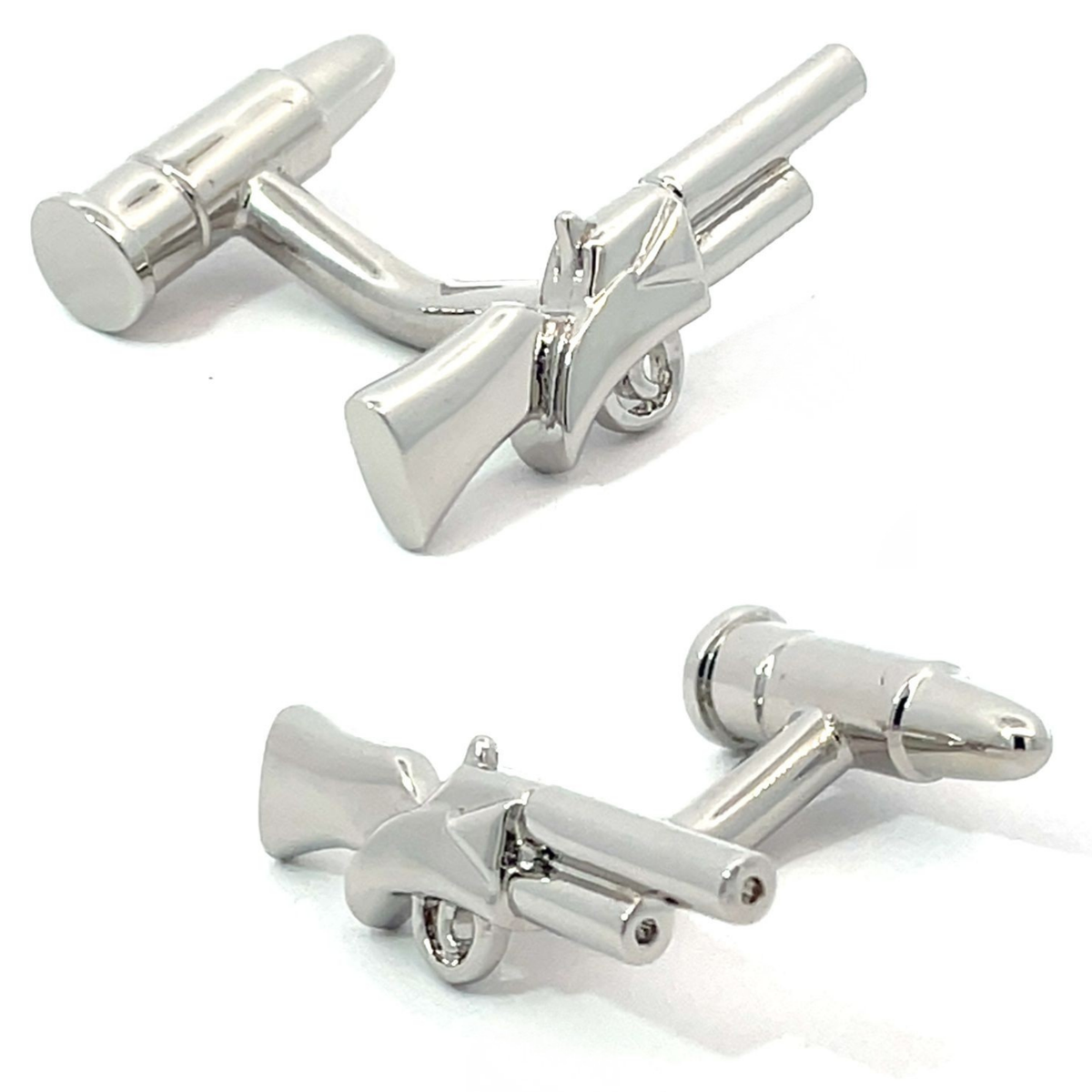 Shotgun and Cartridge Cufflinks
