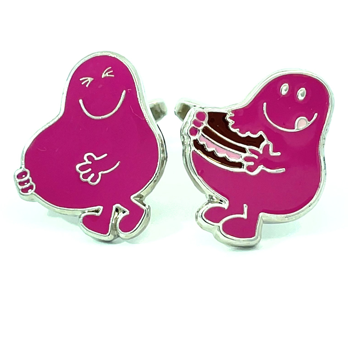 Mr. Men Cufflinks - Mr. Greedy