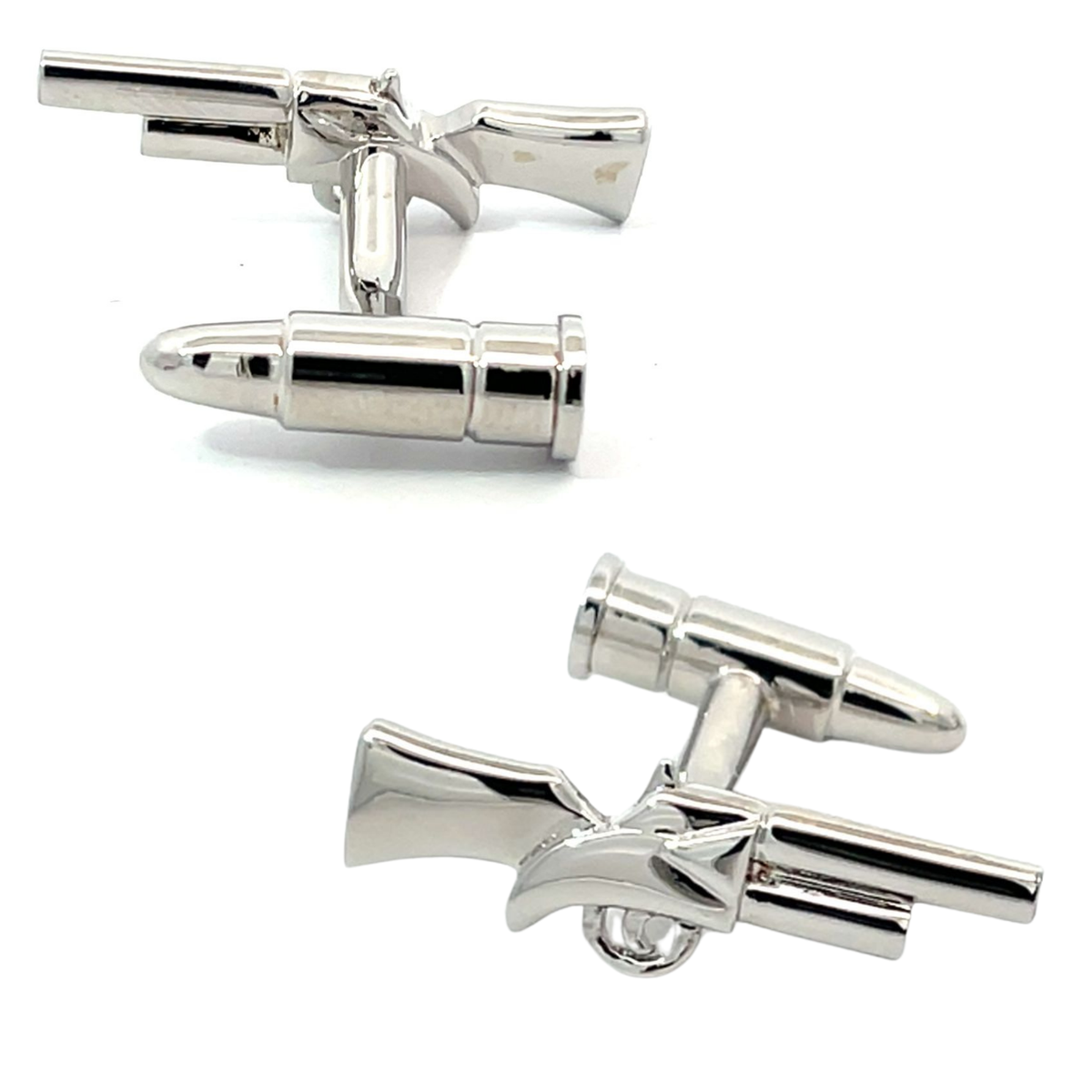 Shotgun and Cartridge Cufflinks