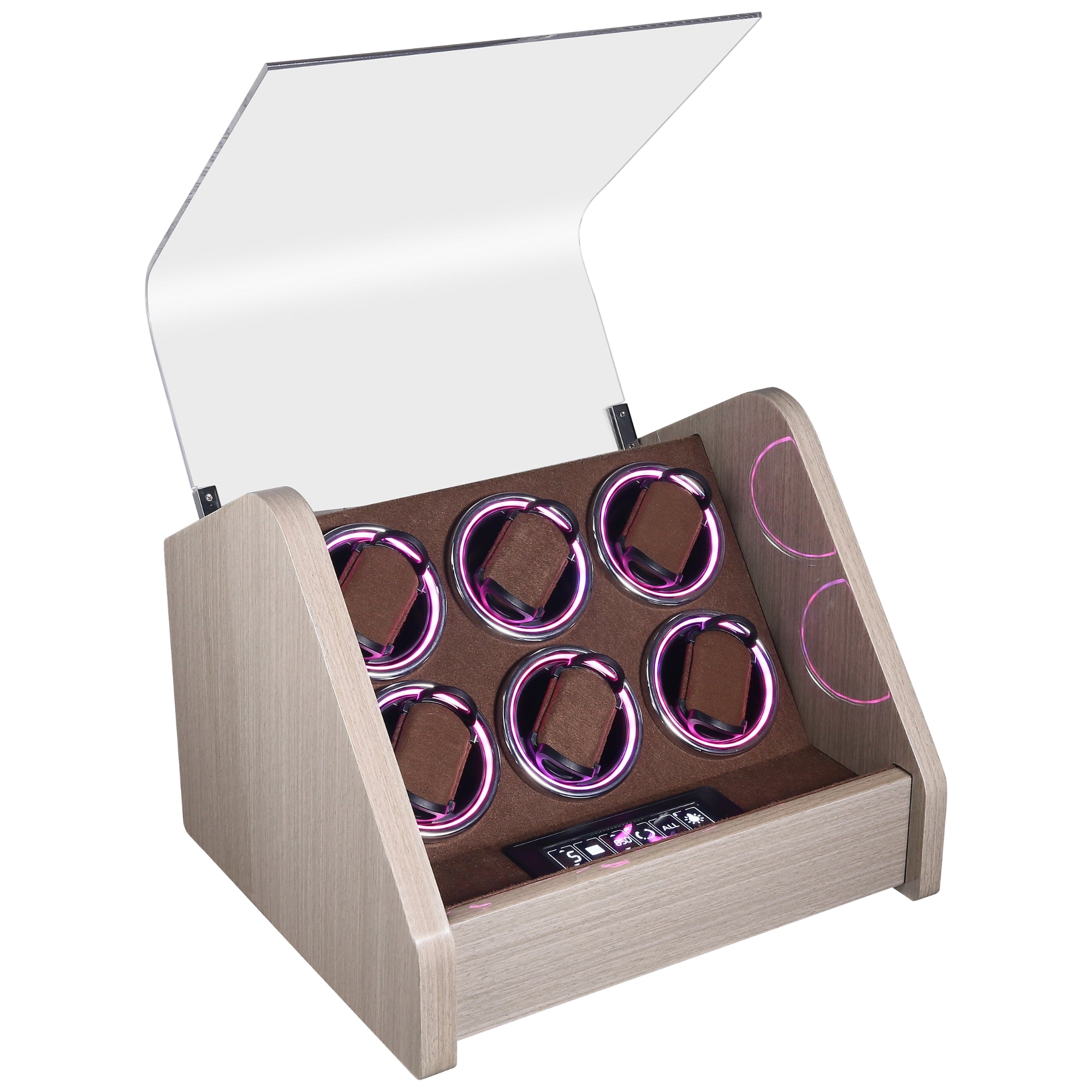 Tweed Watch Winder for 6 Watches