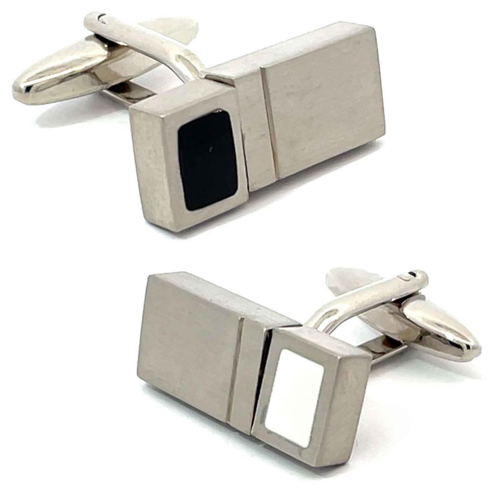 With a Twist Cufflinks - Black & White