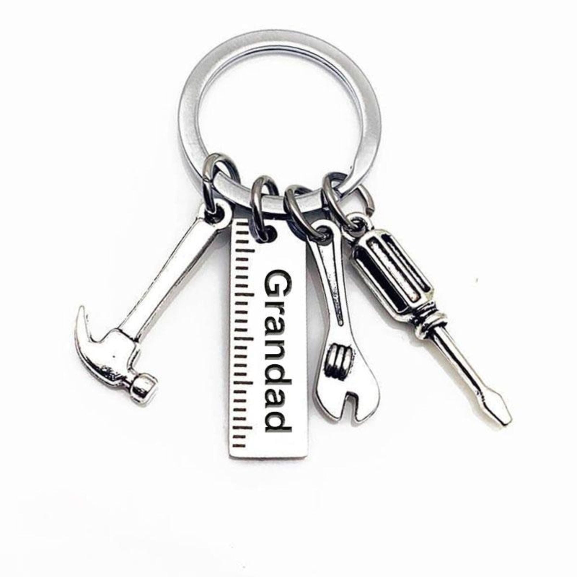 Grandad Hammer Wrench Screwdriver Keyring Accessories Clinks Australia 