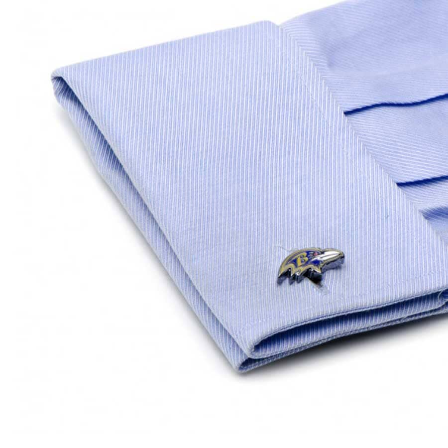 Baltimore Ravens Head Cufflinks Novelty Cufflinks NFL 