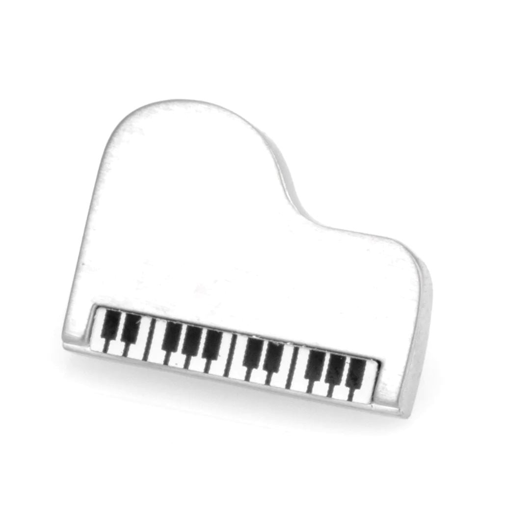 Silver Piano Lapel Pin Lapel Pin Clinks 