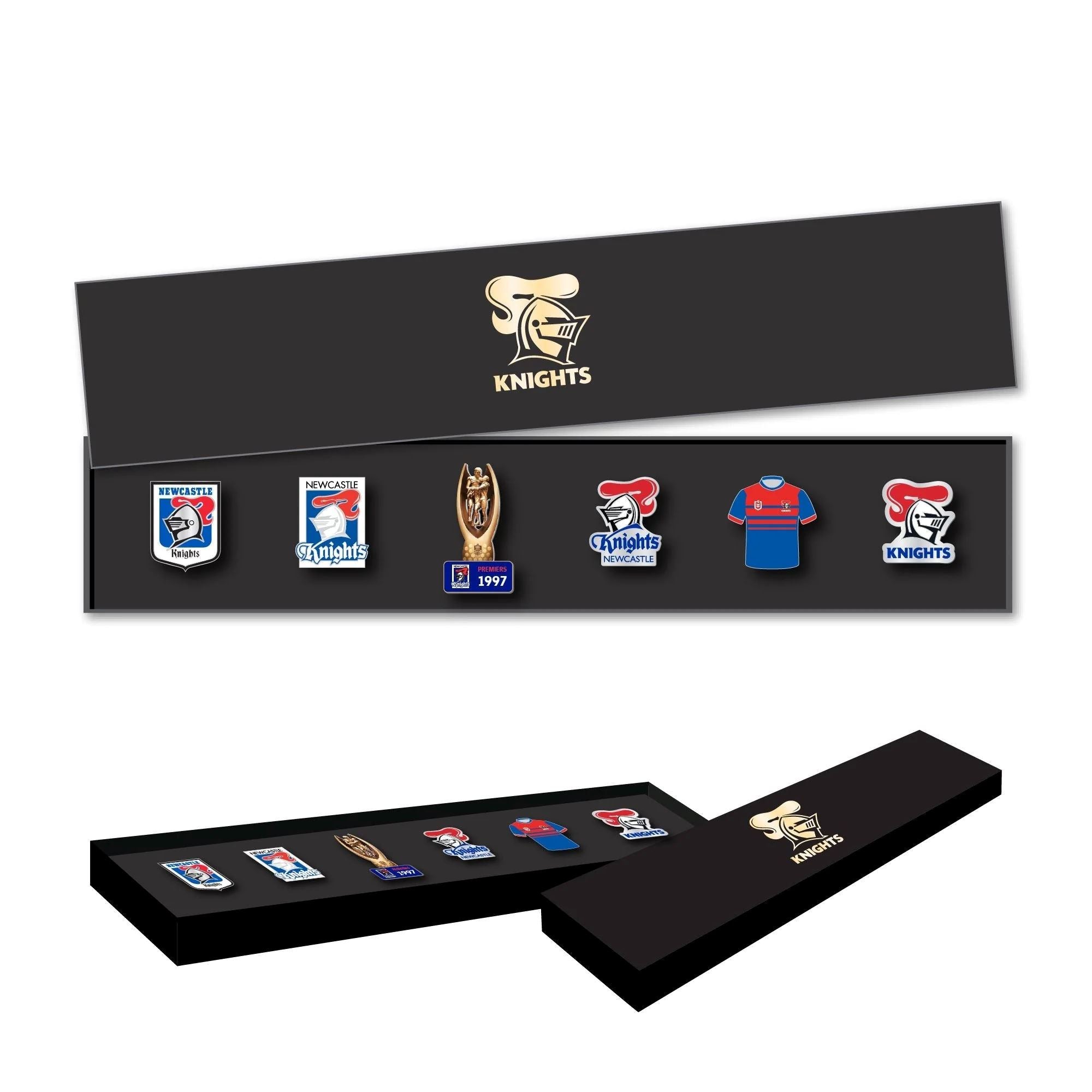 Newcastle Knights Logo NRL Pin Set Lapel Pin Clinks 