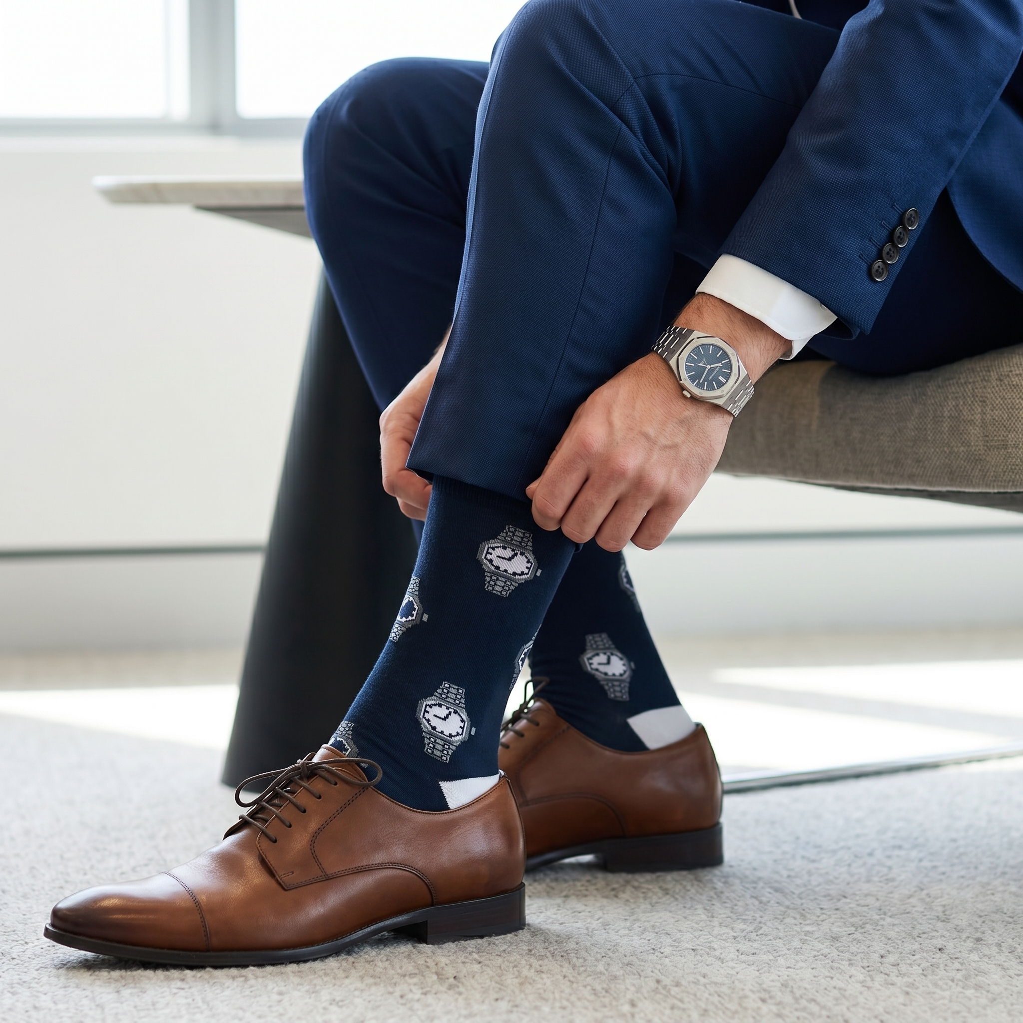 Royal Oak Watch Socks by Dapper Roo lifestyle image