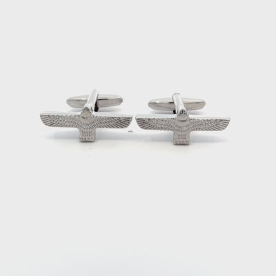 Totem Pole Bird Cufflinks