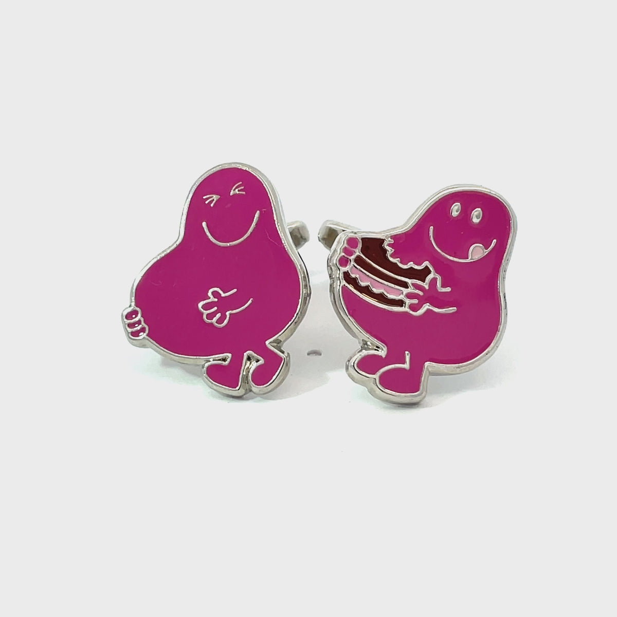 Mr. Men Cufflinks - Mr. Greedy