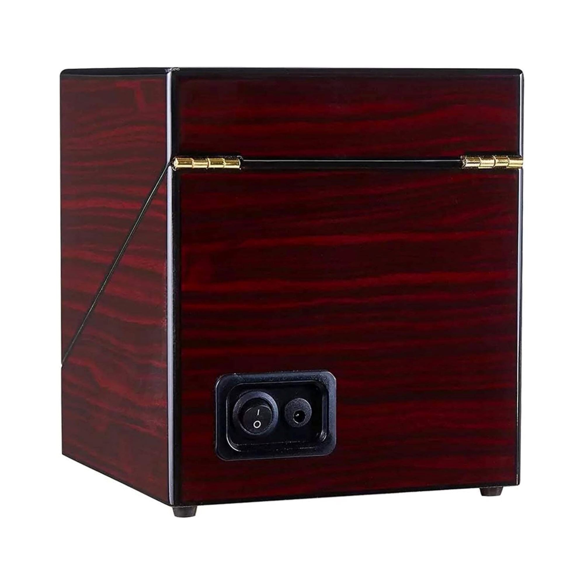 Seconds - Lindeman Mahogany Watch Winder Box for 2 Watches (Single Rotor) Old Model Seconds Clinks 