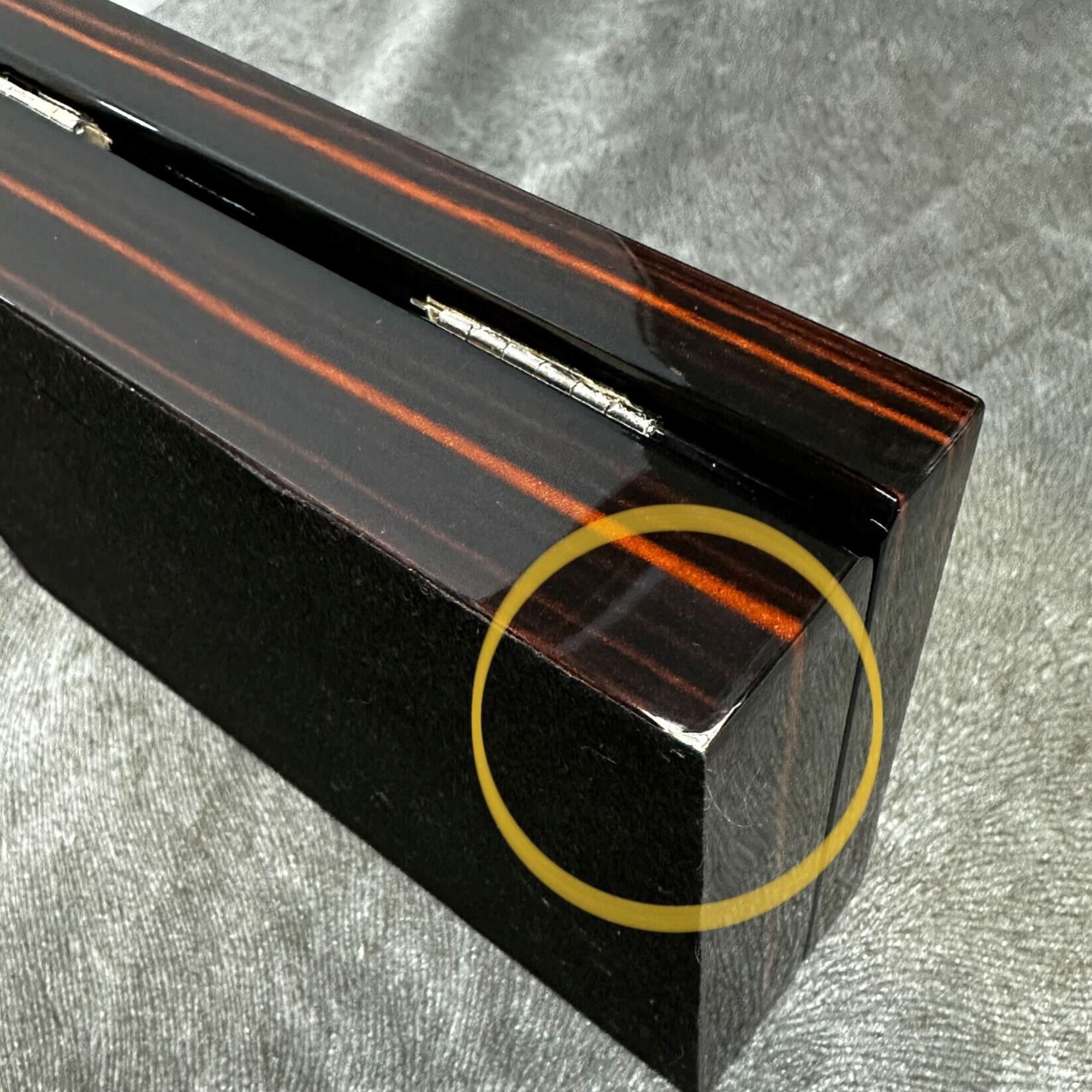 Seconds - 16 Pairs Storage Box for Cufflinks Ebony Seconds Clinks 