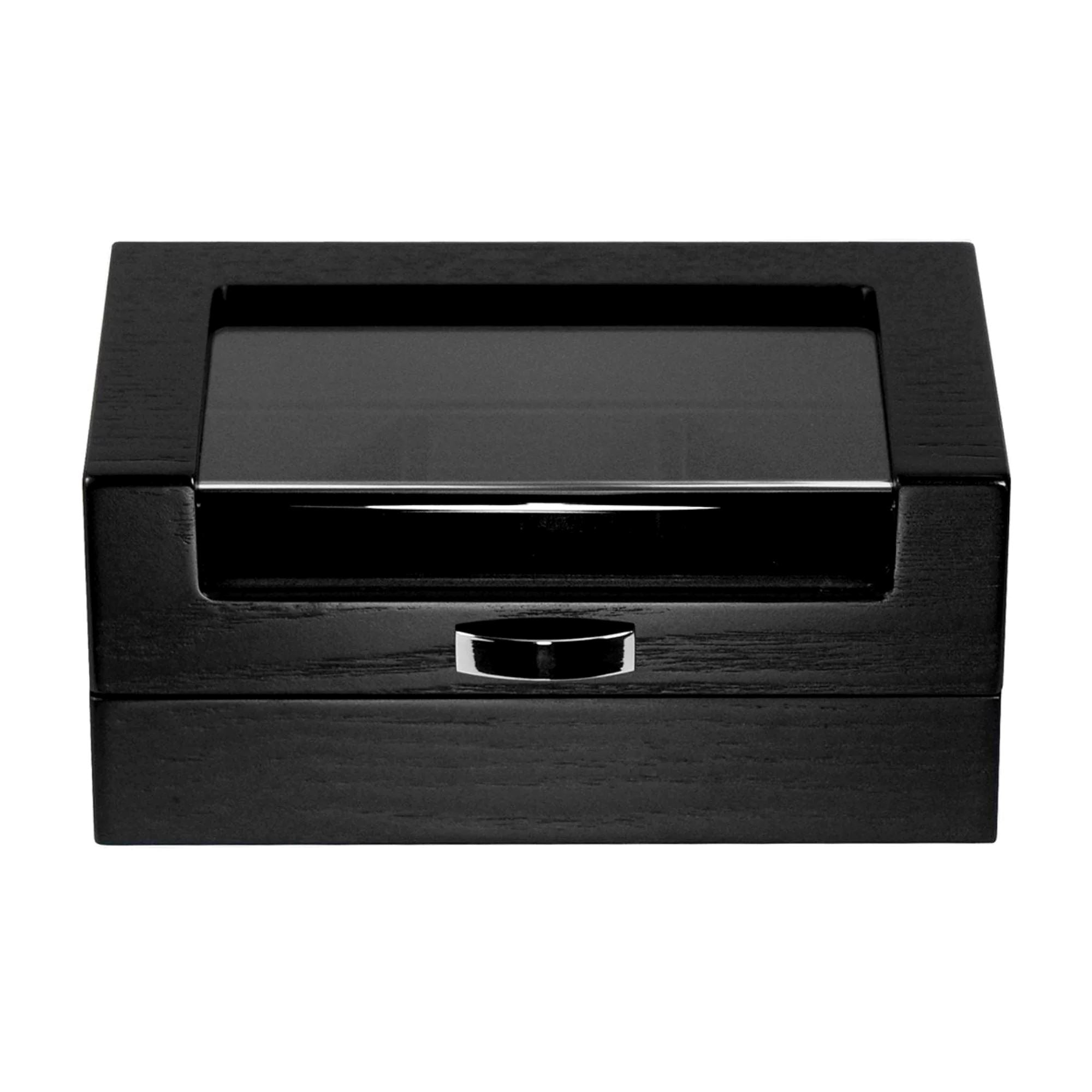 Seconds - 3 Slots Black Wooden Watch Box Seconds Clinks 