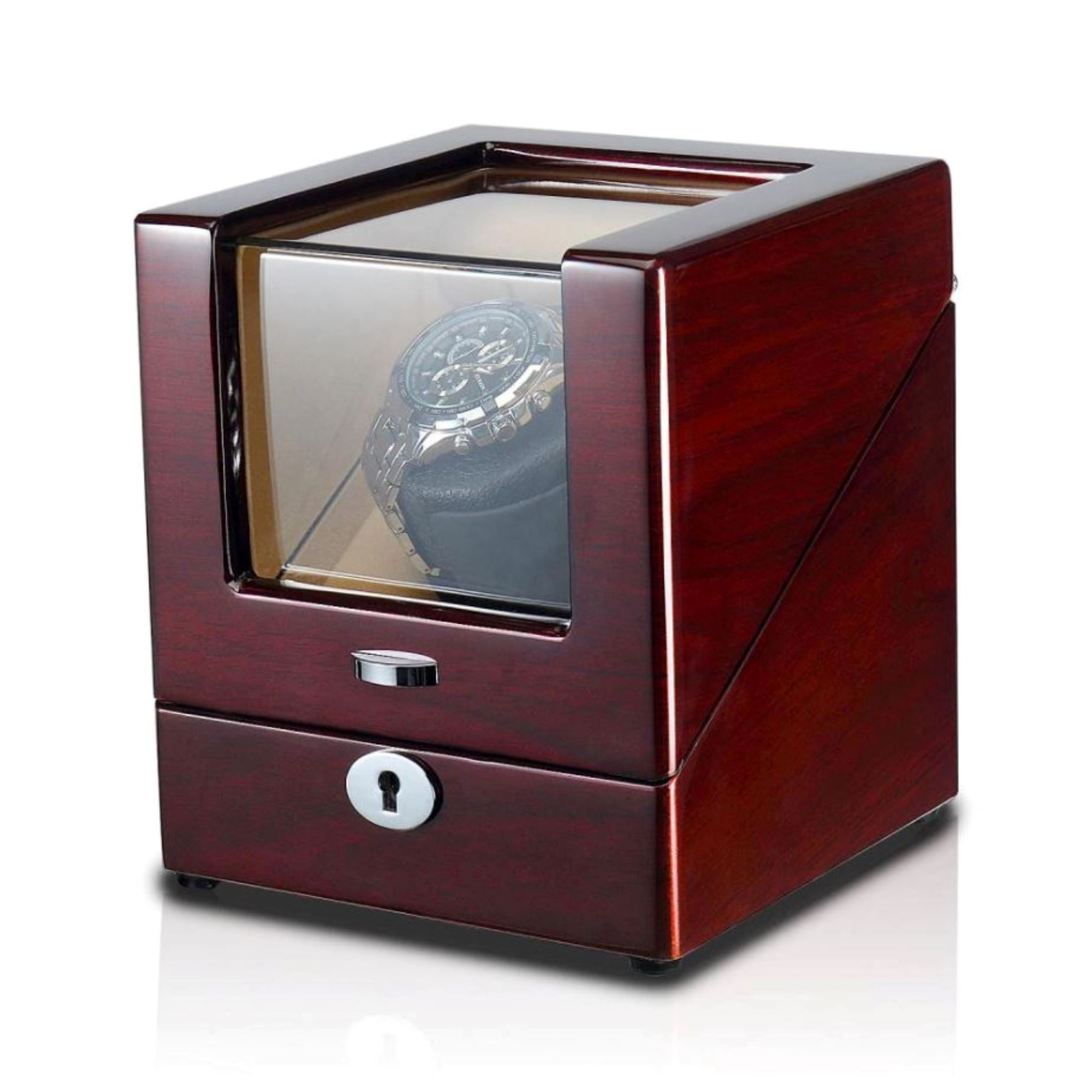Seconds - Waratah Watch Winder Box for 1 Watch in Mahogany (M) Seconds Clinks 