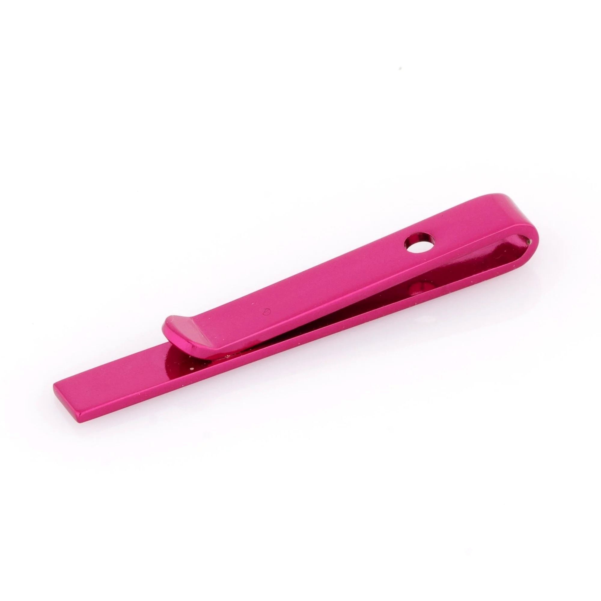 Pink Metallic Small Tie Bar Tie Clips Clinks 