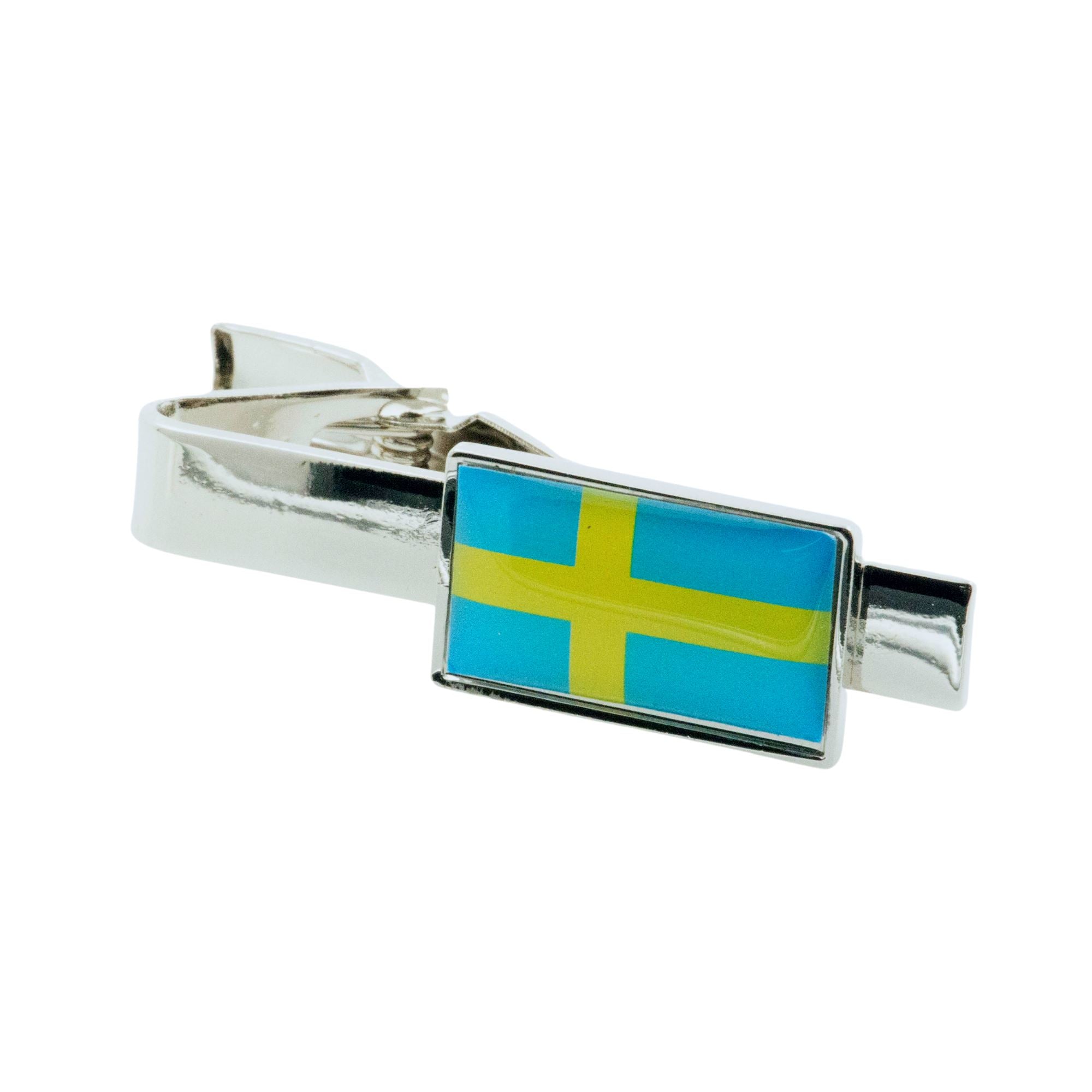 Flag of Sweden Tie Clip Tie Clips Clinks 