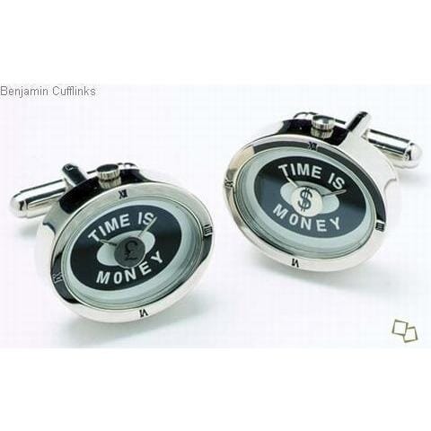 Time is Money Cufflinks Novelty Cufflinks Clinks Australia 